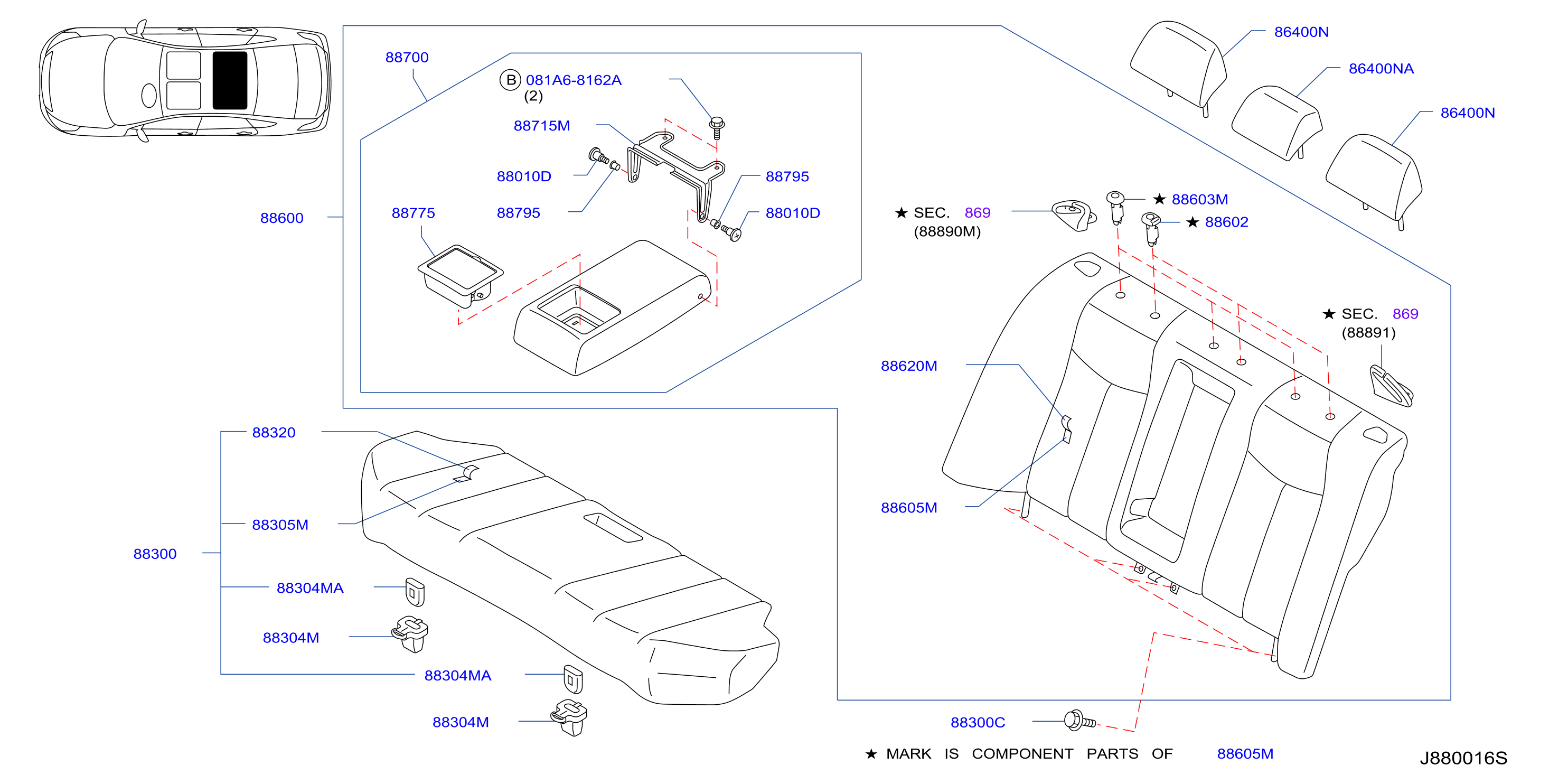 Rear Seat W / O Ventilation