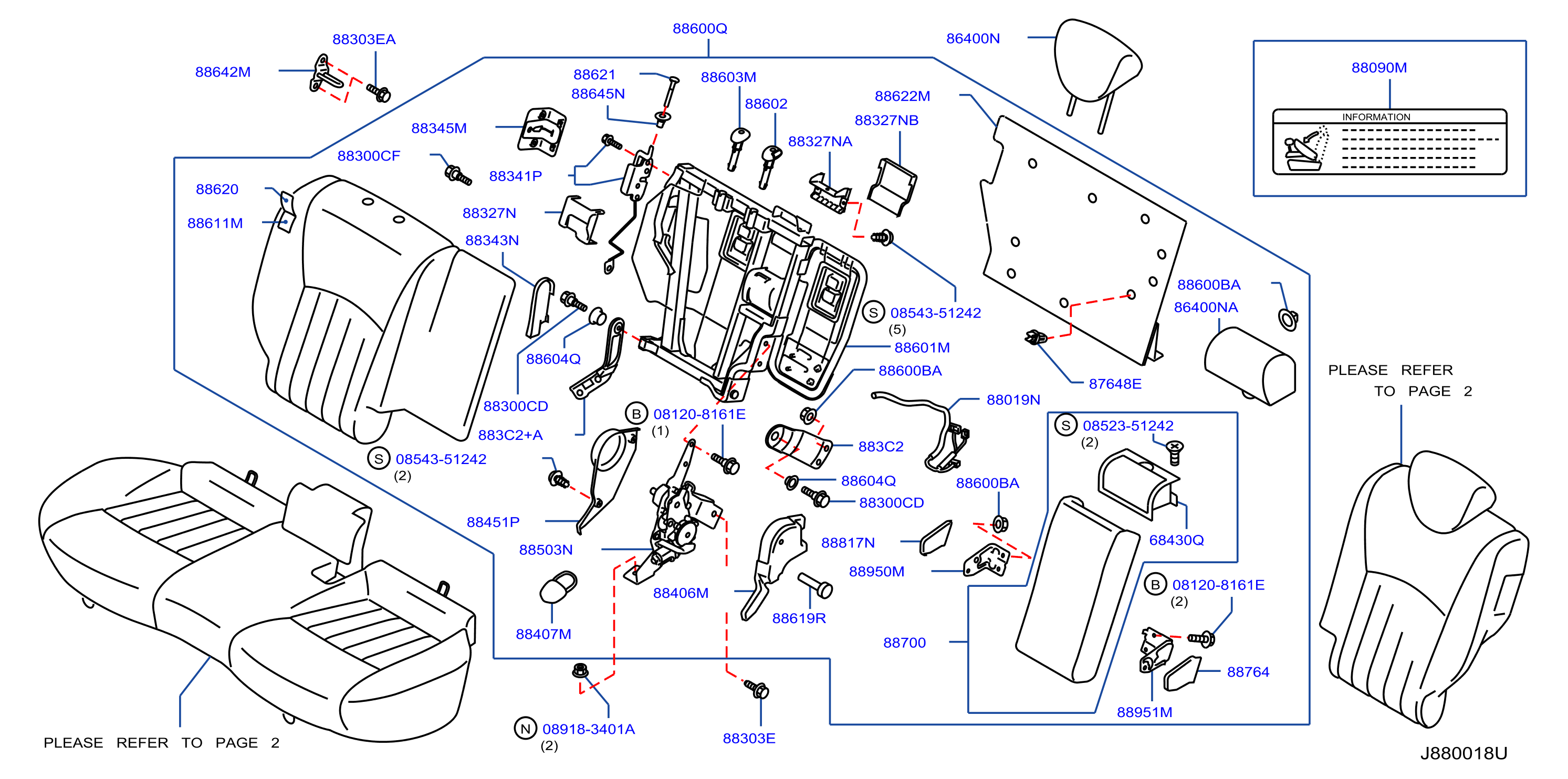 Rear Seat Seat Back Rh