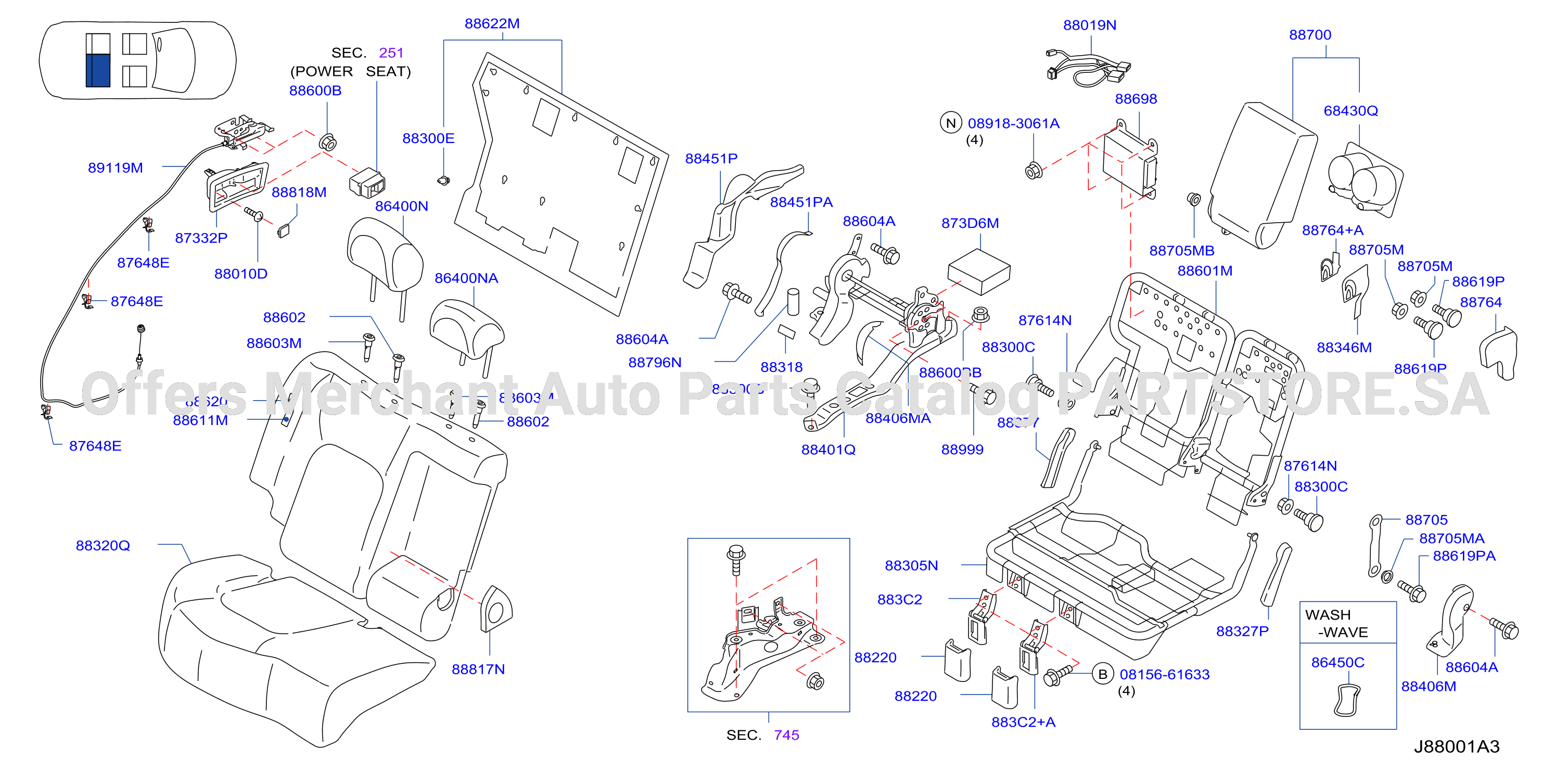 Rear Seat Rh