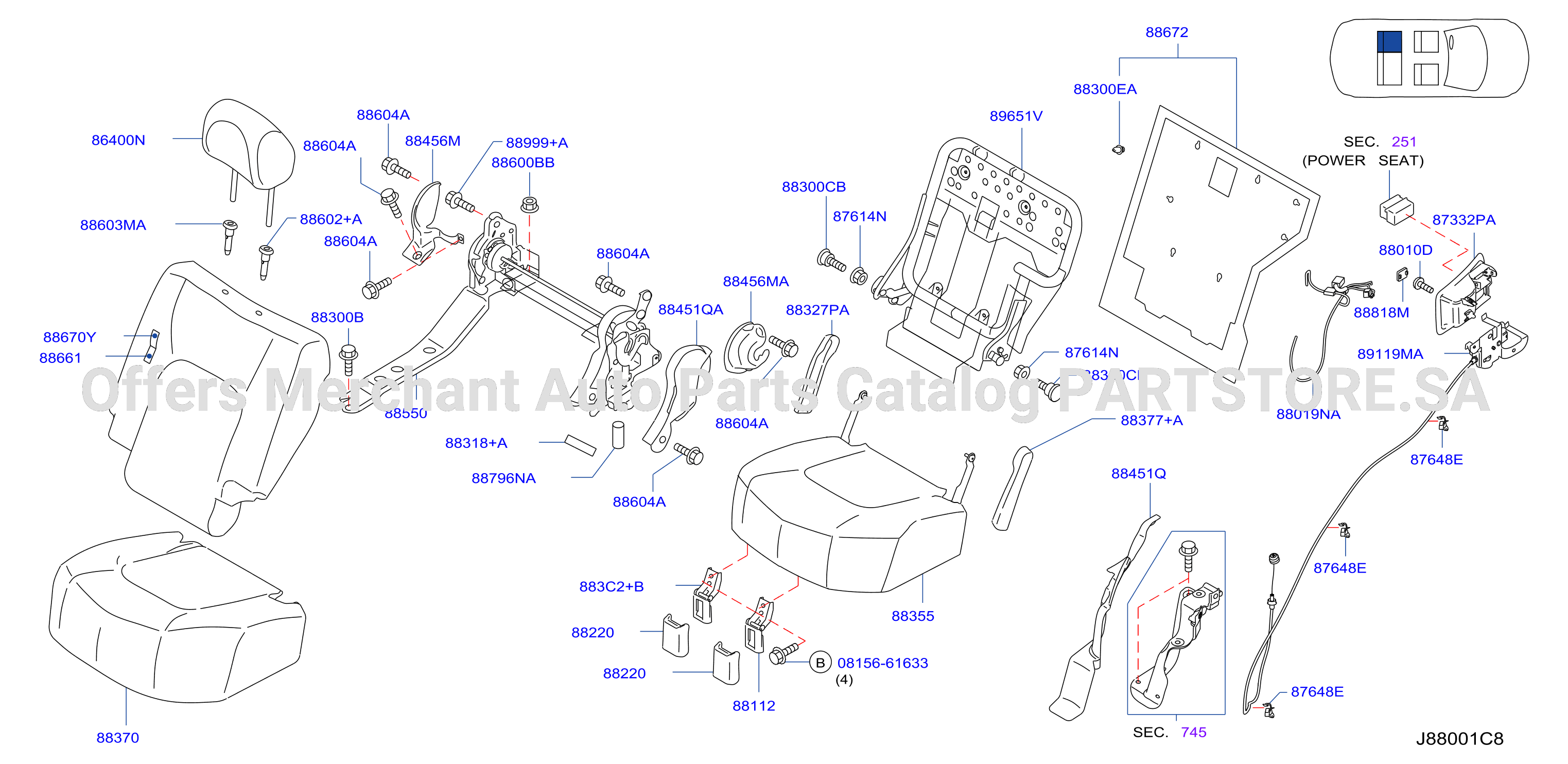 Rear Seat Lh