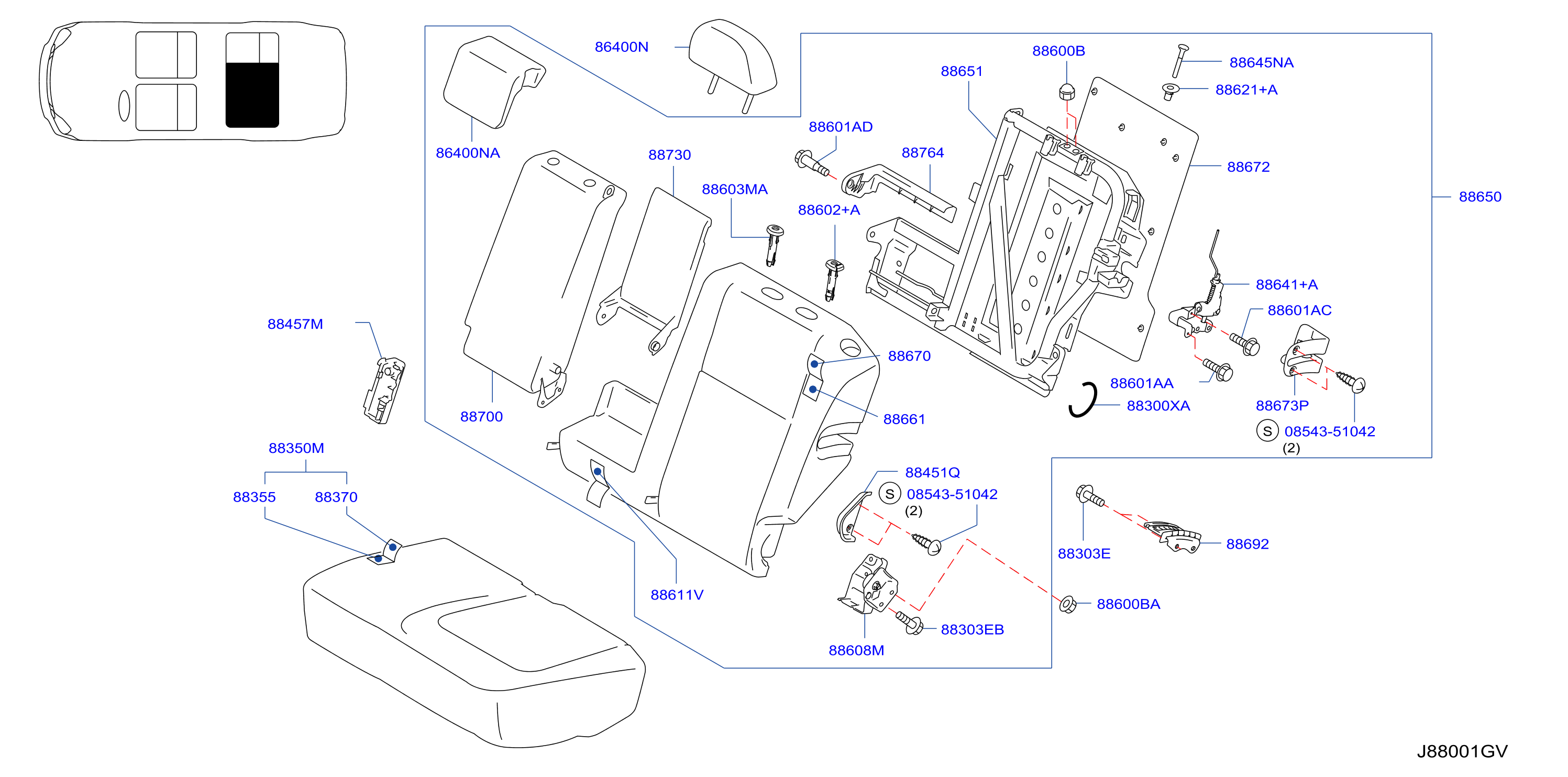 Rear Seat Lh Seat