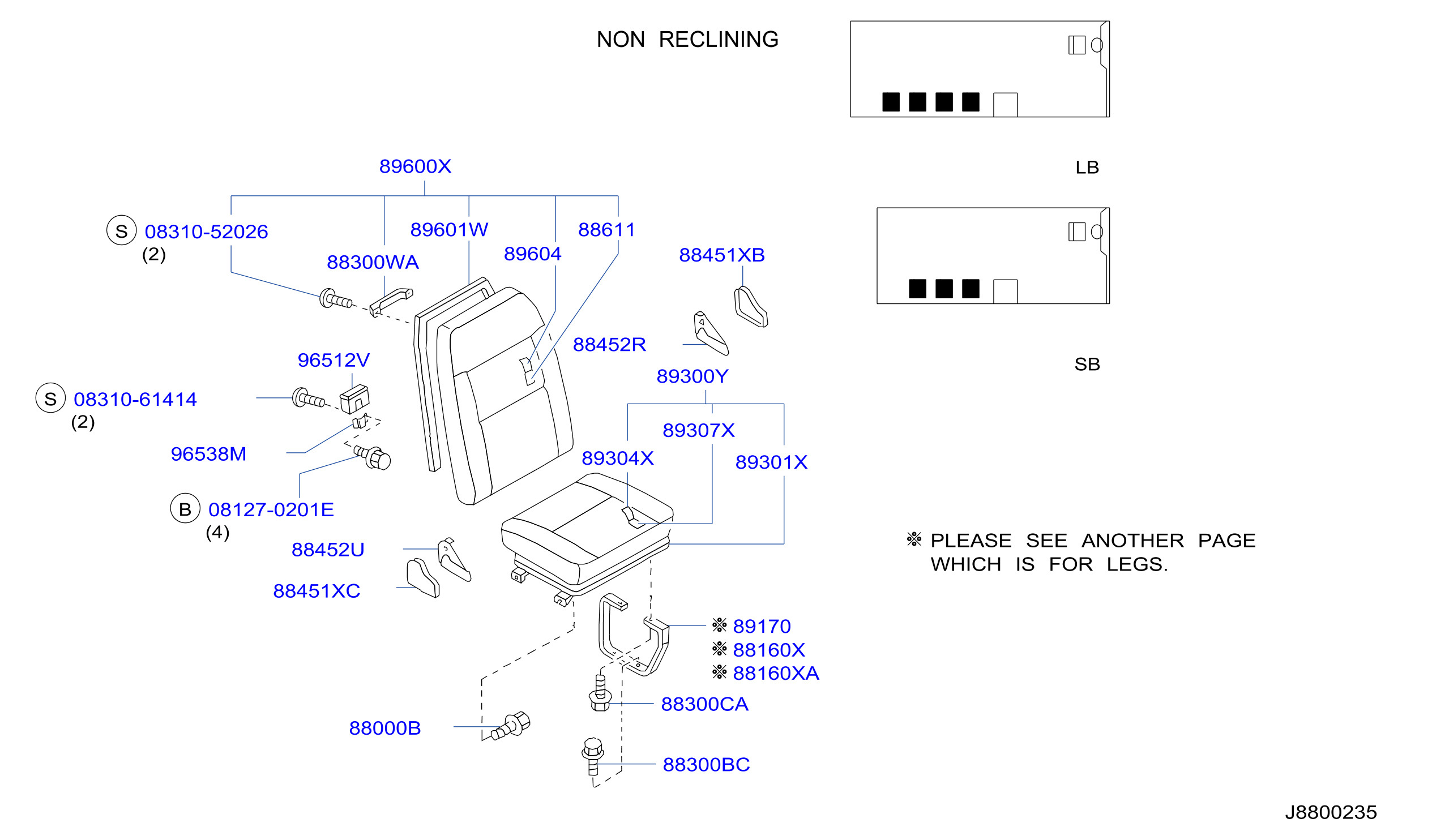 Rear Seat Single Seat