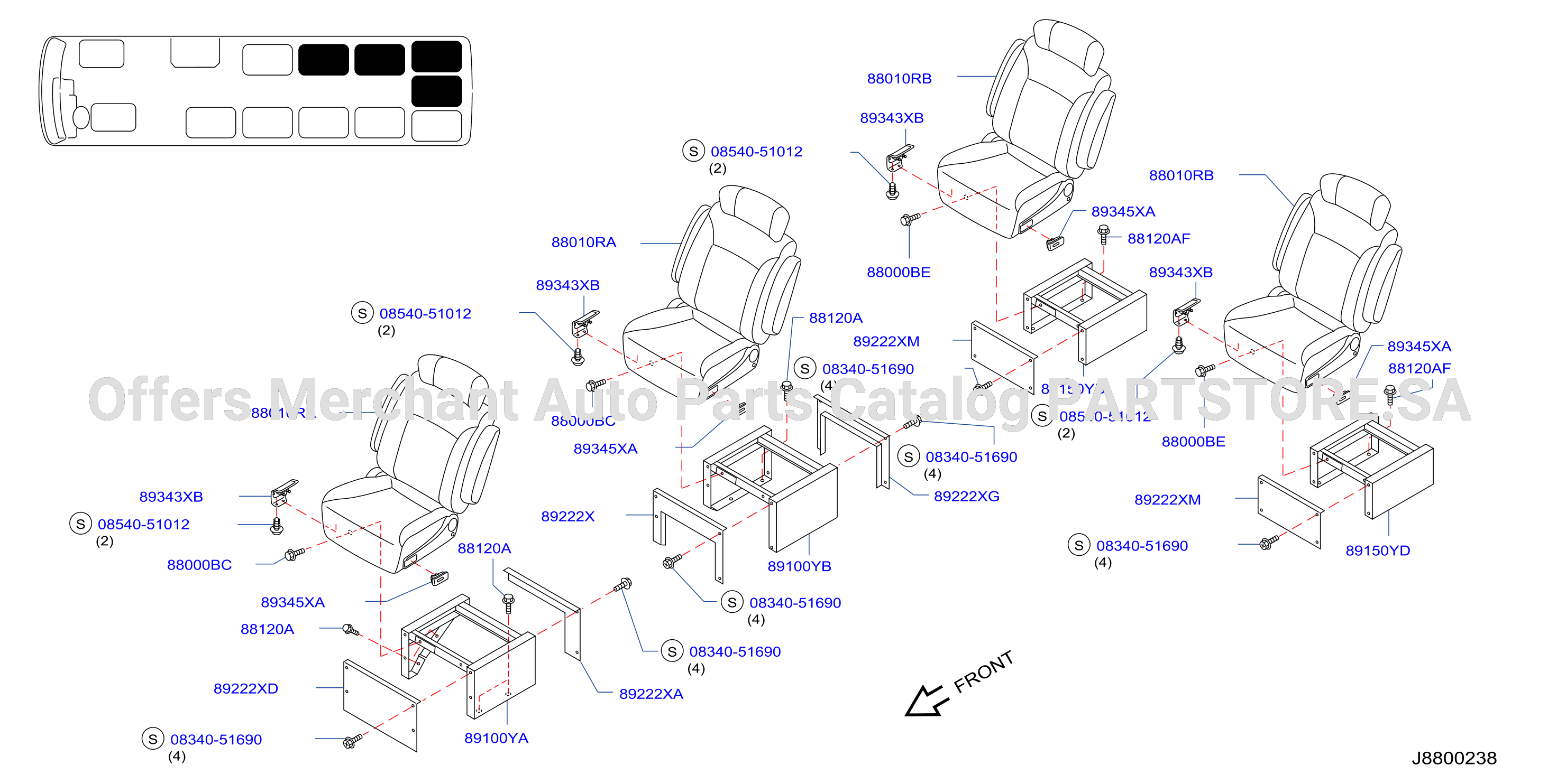 Rear Seat Chi S / Vip Seat Assy 2Nd Rh