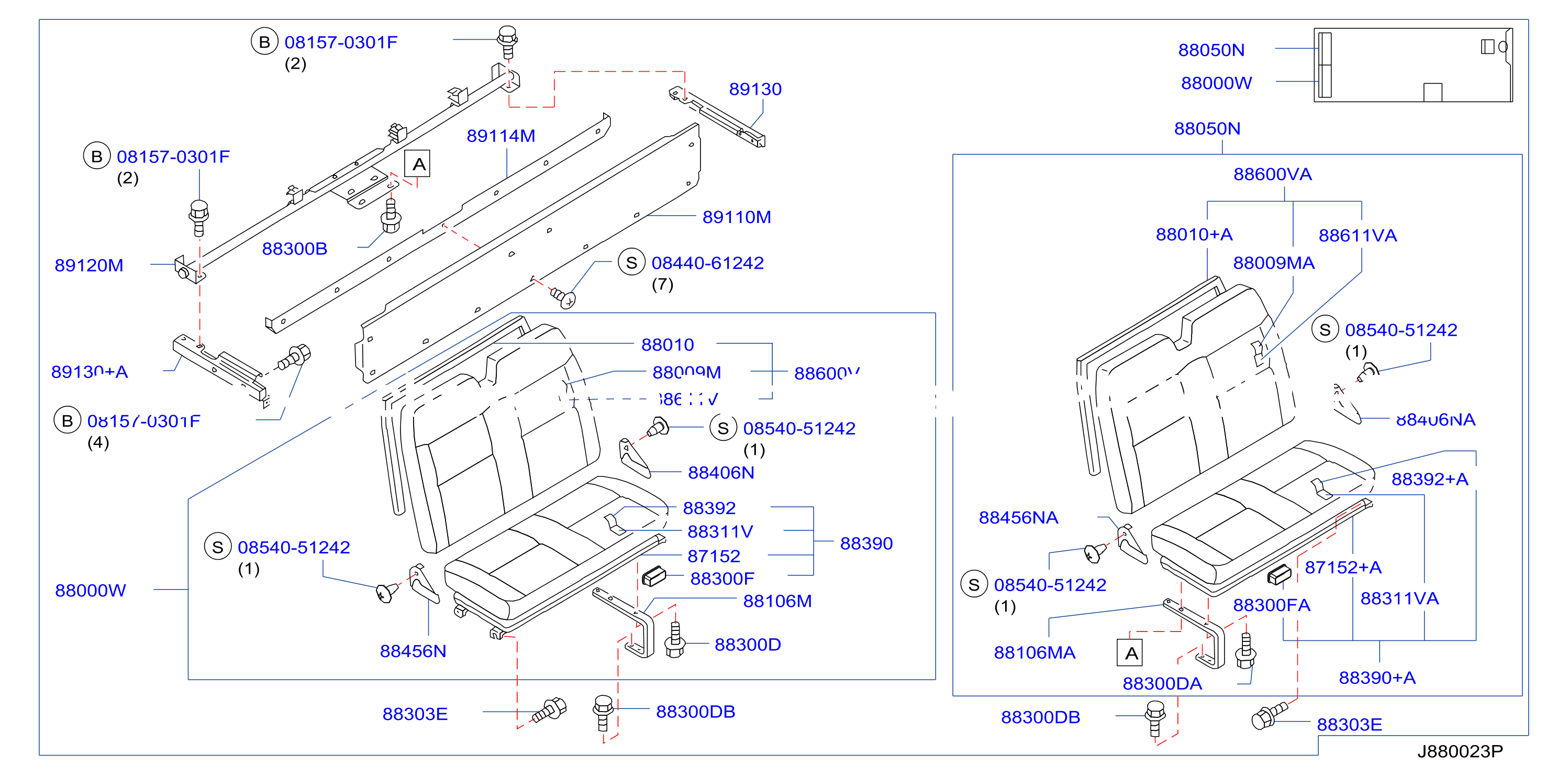 Rear Seat End Seat