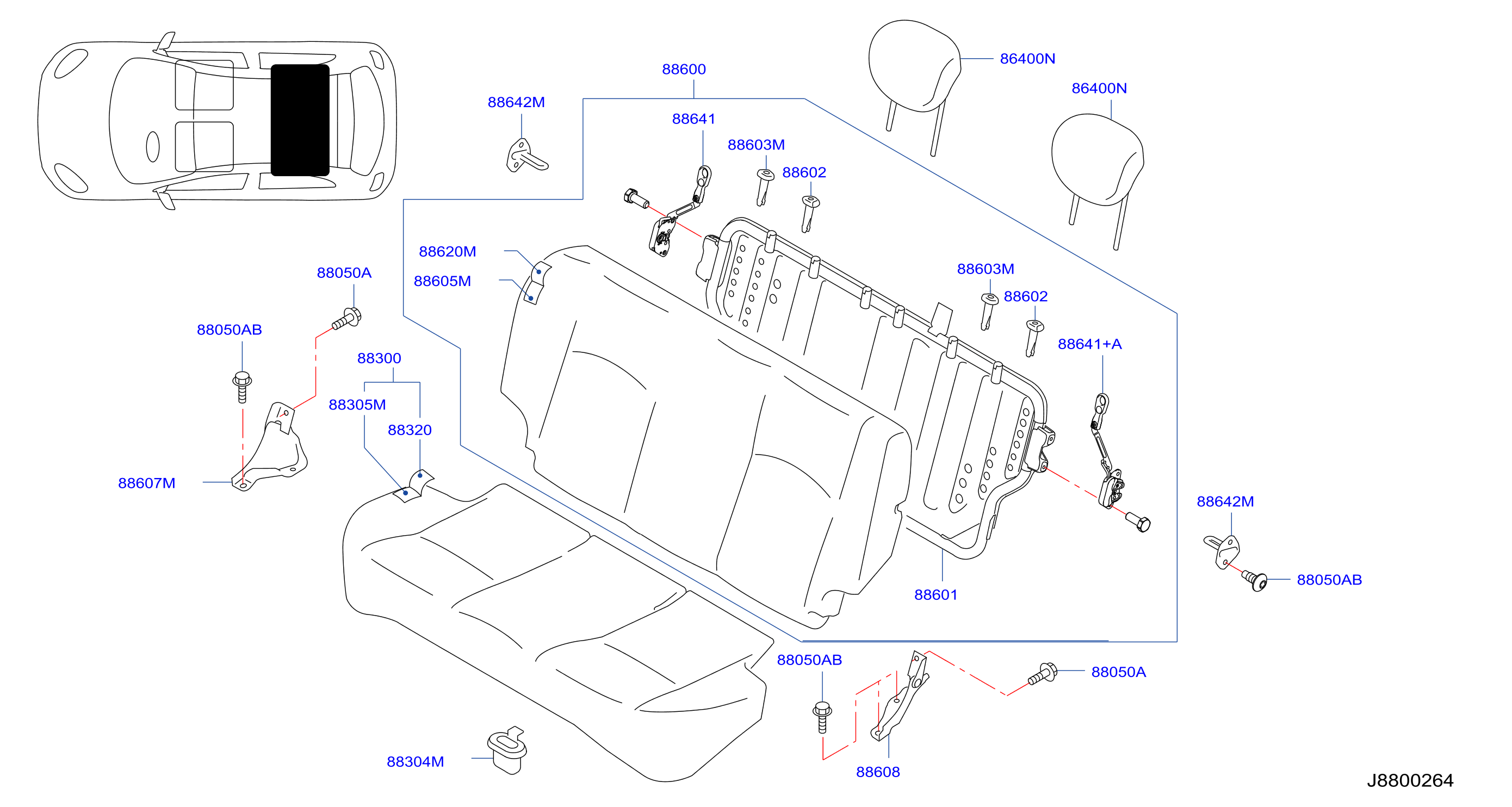 Rear Seat Bench