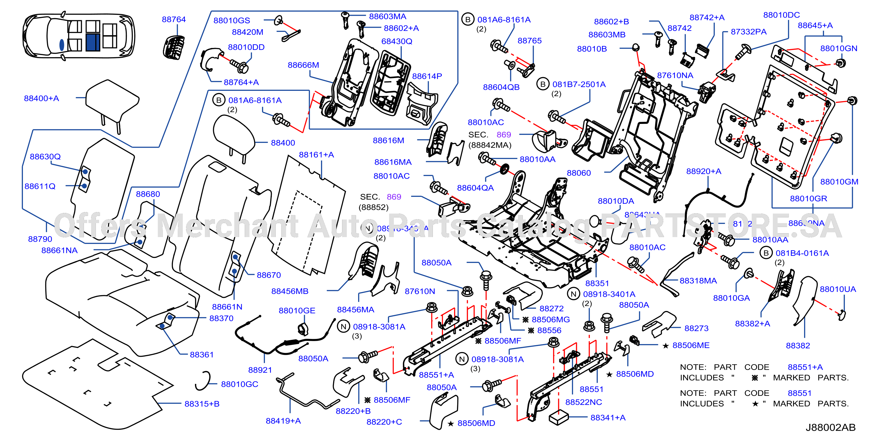 Rear Seat 2Nd Lh Seat