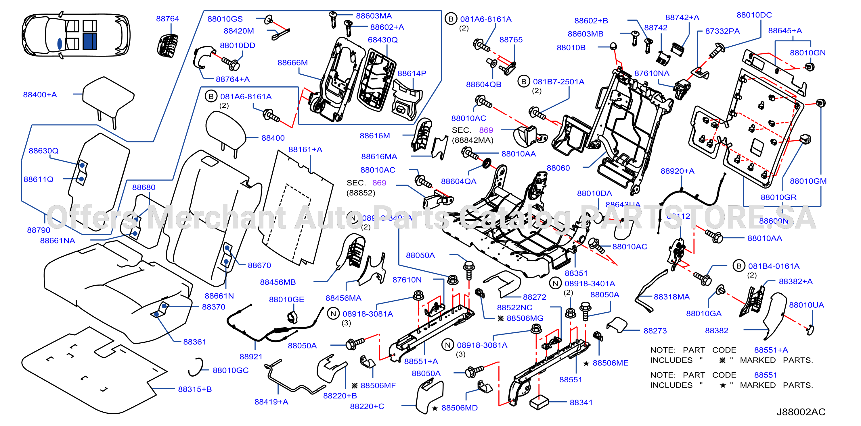Rear Seat 2Nd Lh Seat
