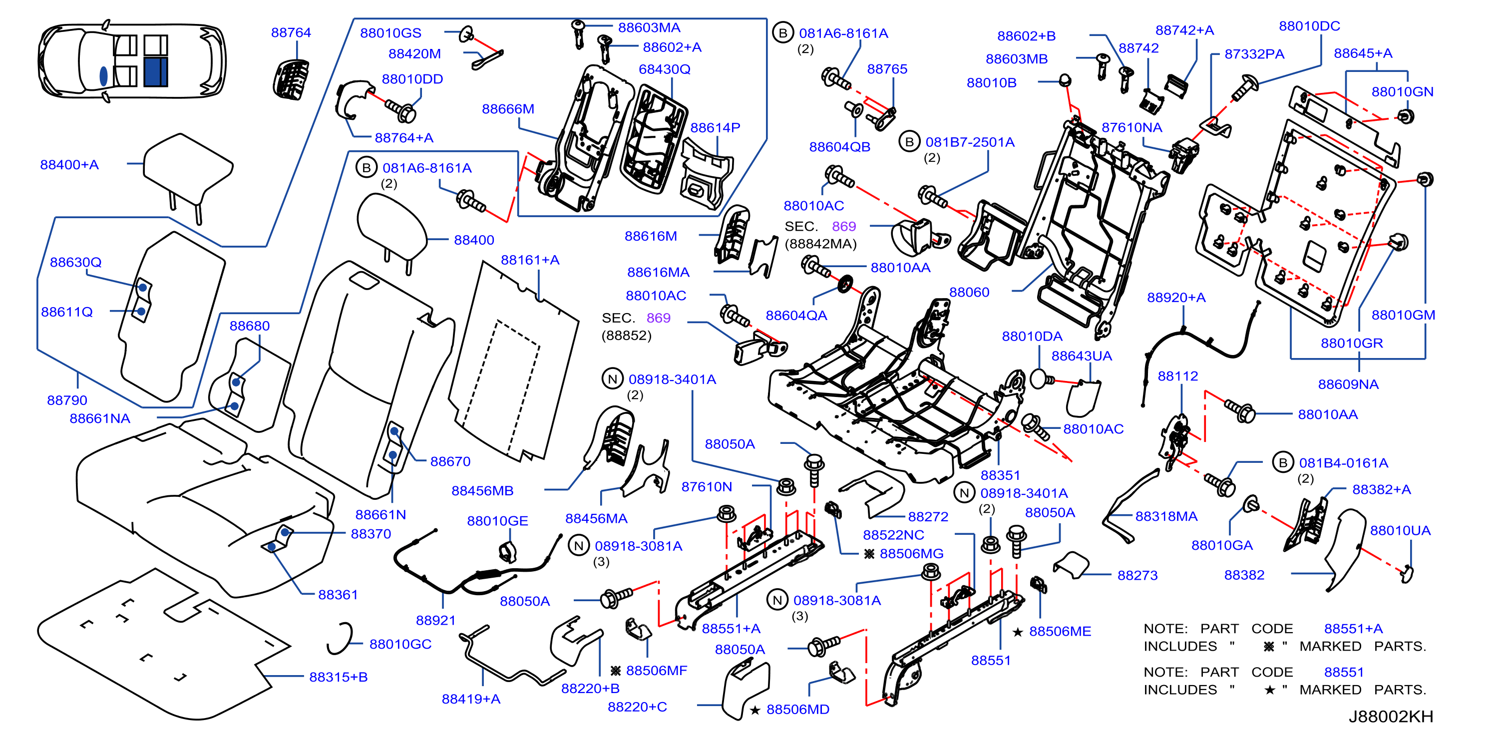 Rear Seat 2Nd Lh Seat