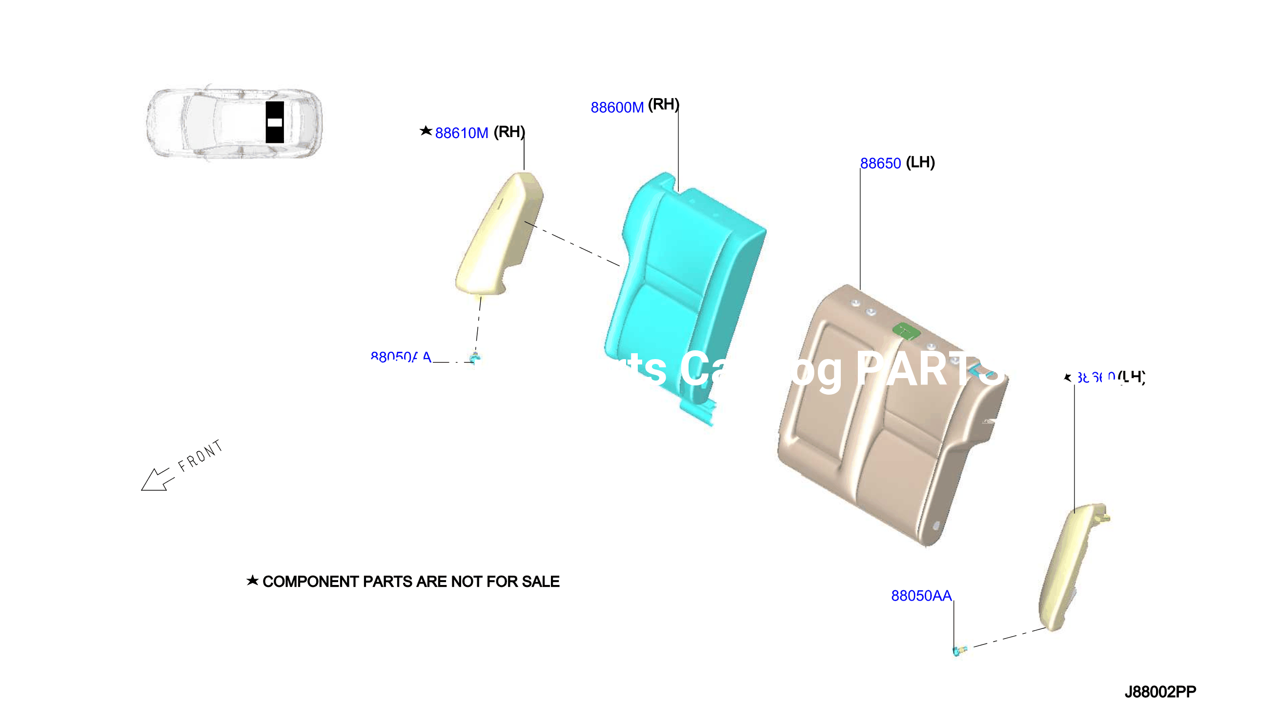 Rear Seat Back Side