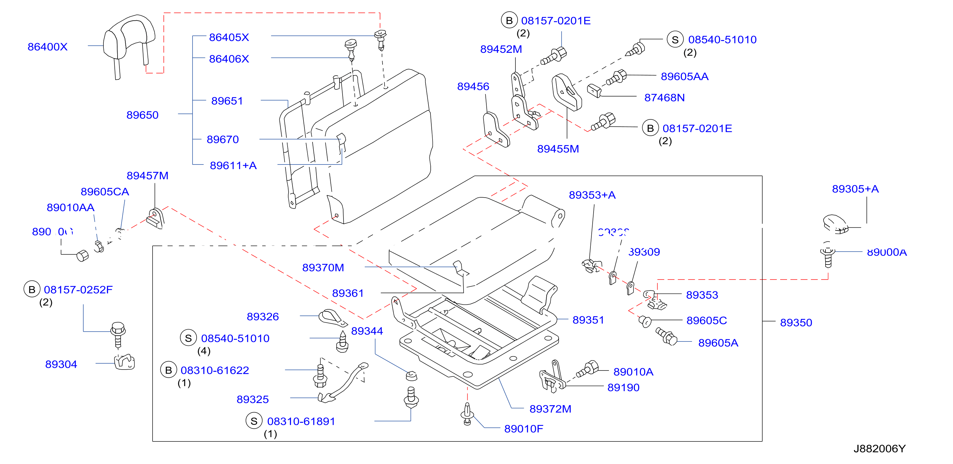 3Rd Seat Bench Type Lh Seat