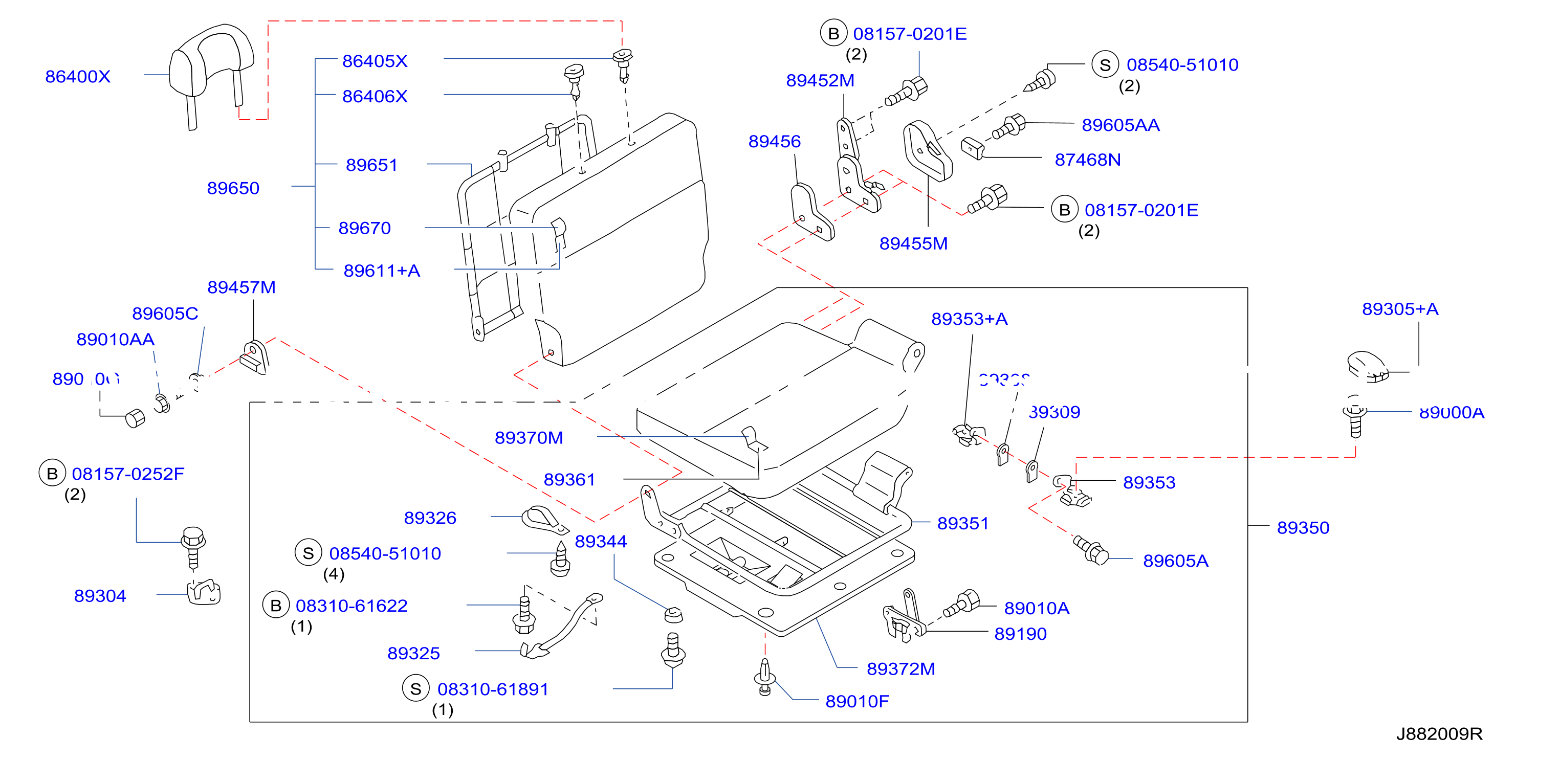 3Rd Seat Bench Type Lh Seat