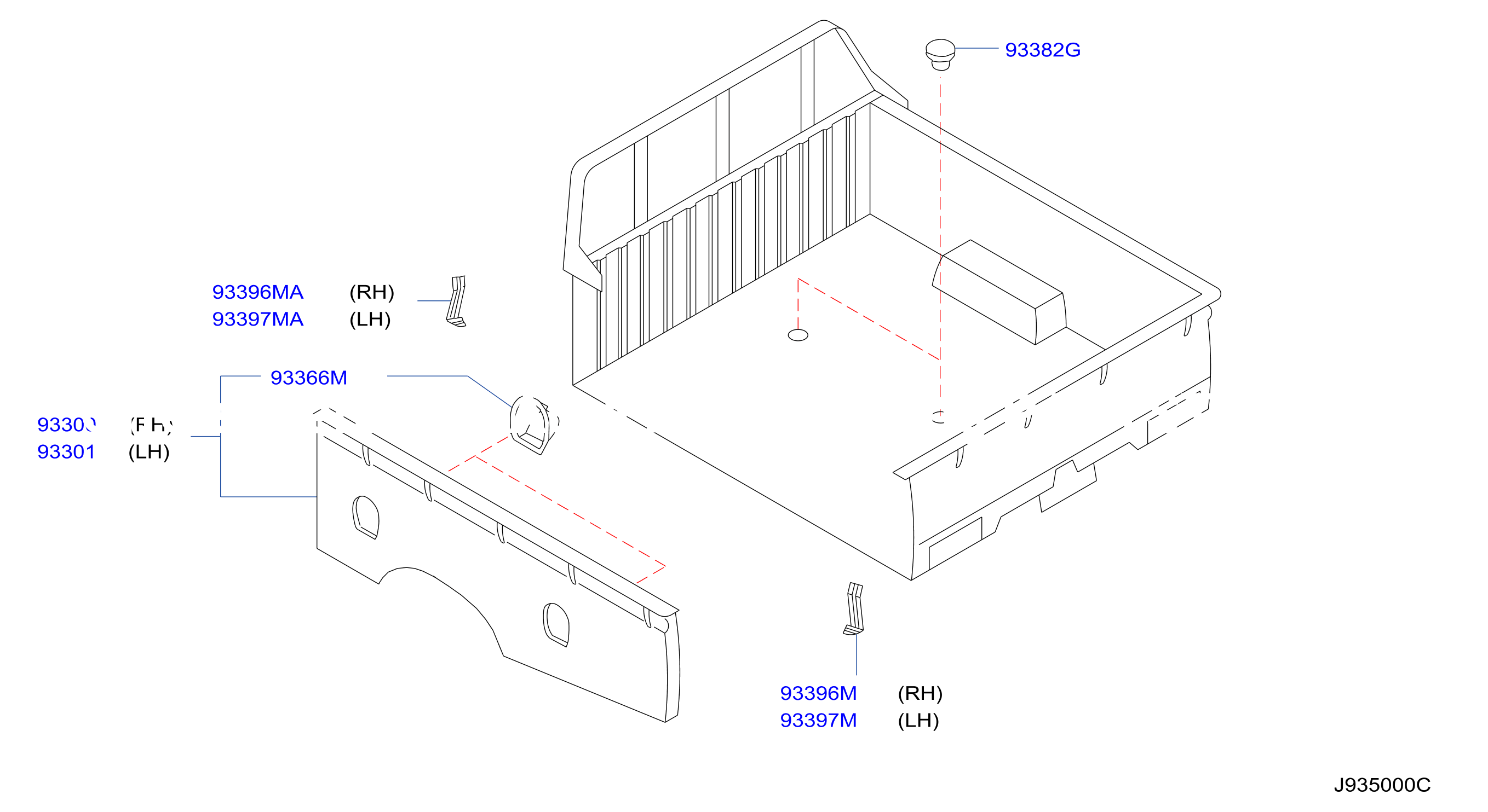 Rear Body Side Gate Fitting