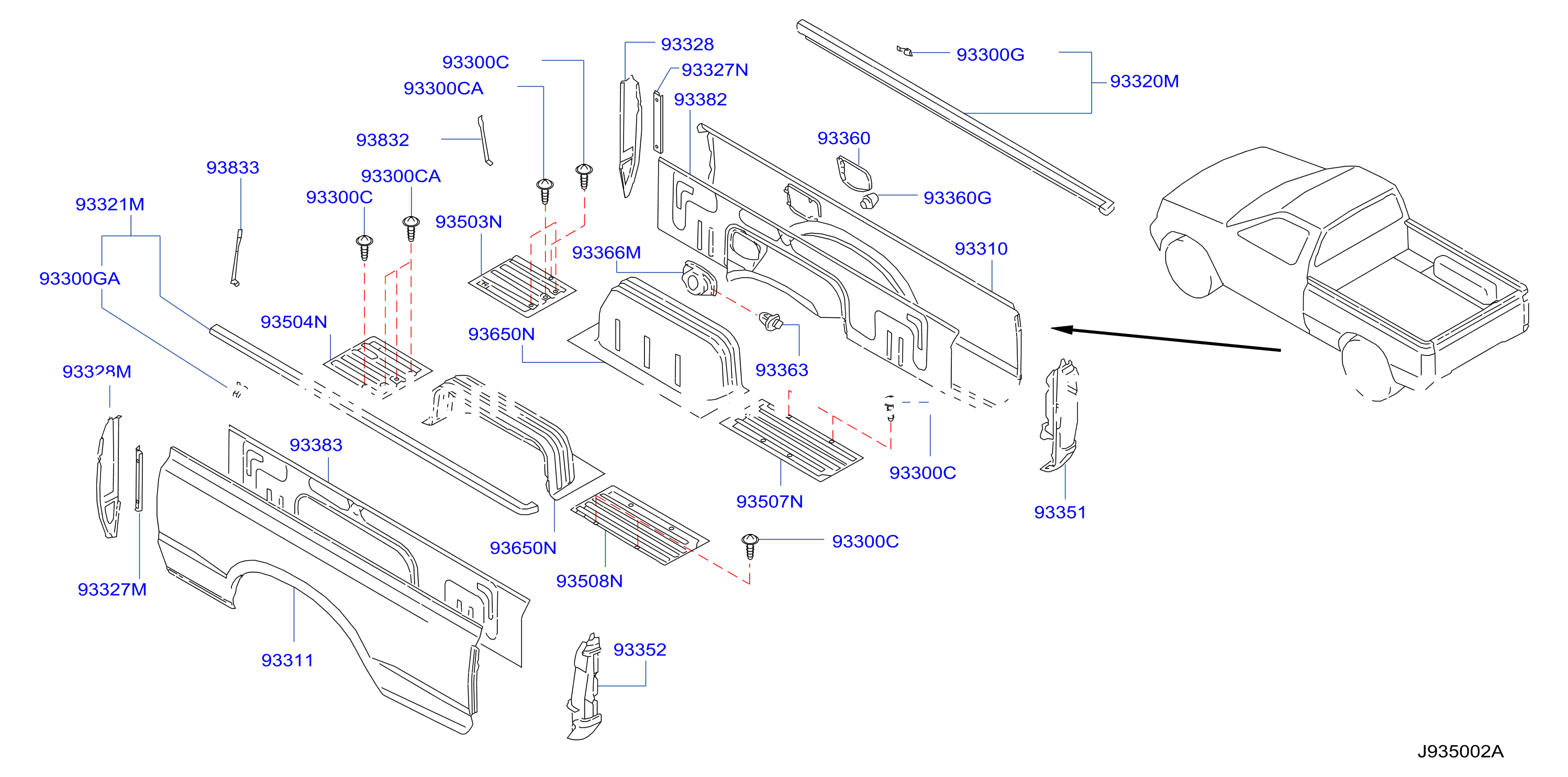 Rear Body Side Gate Fitting