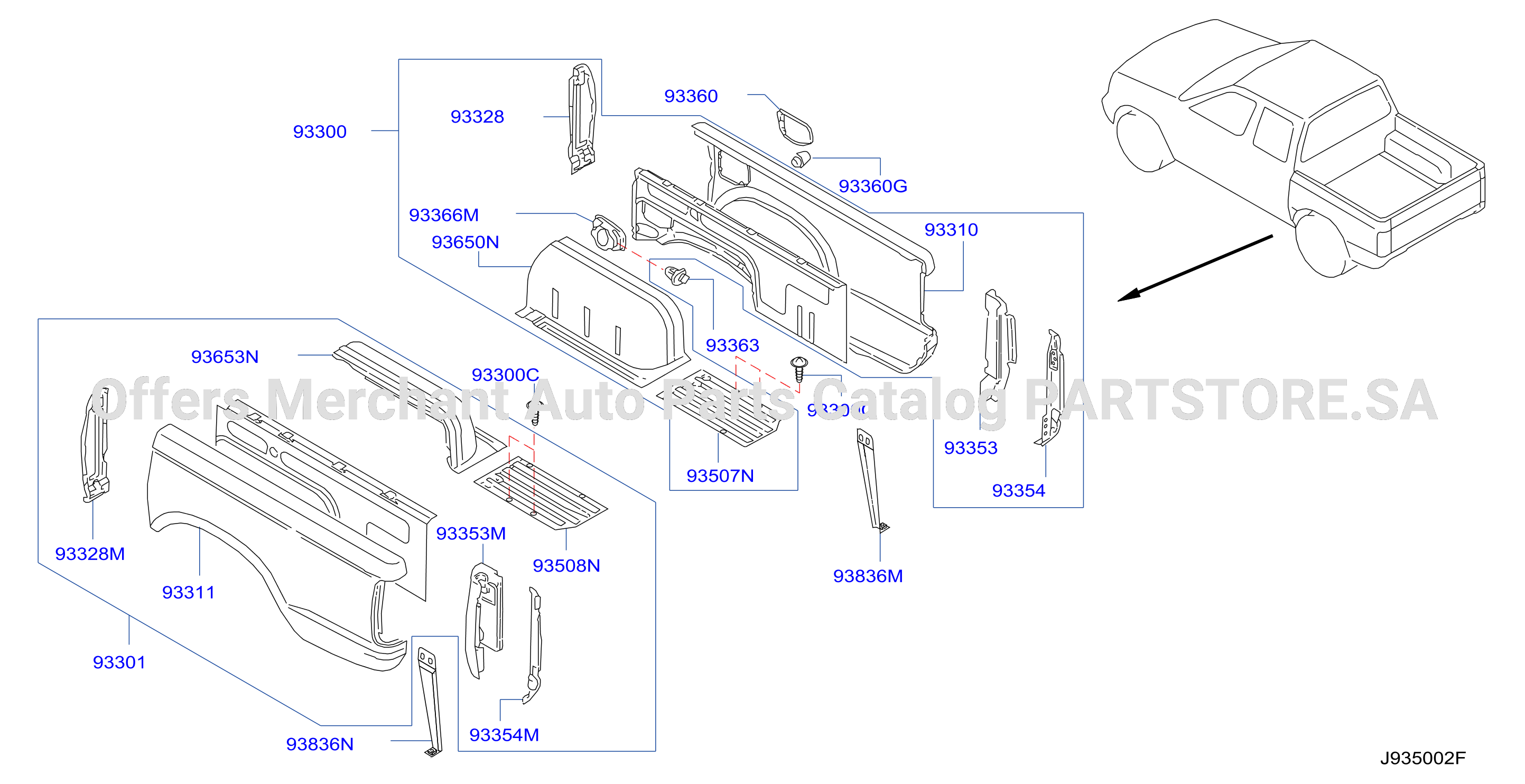 Rear Body Side Gate Fitting
