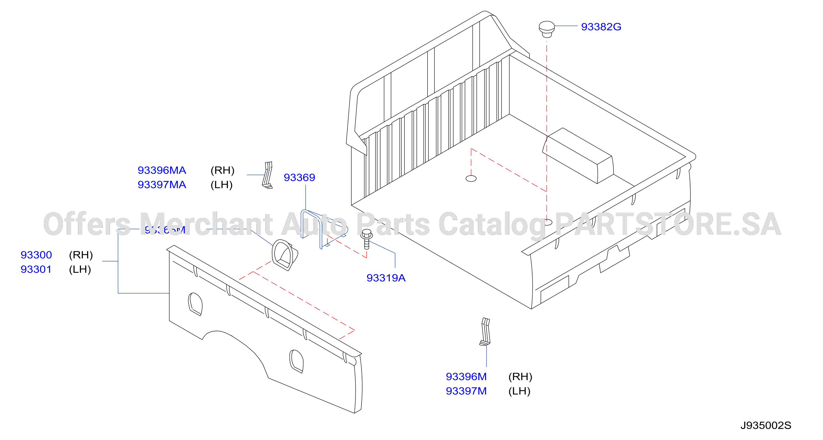 Rear Body Side Gate Fitting
