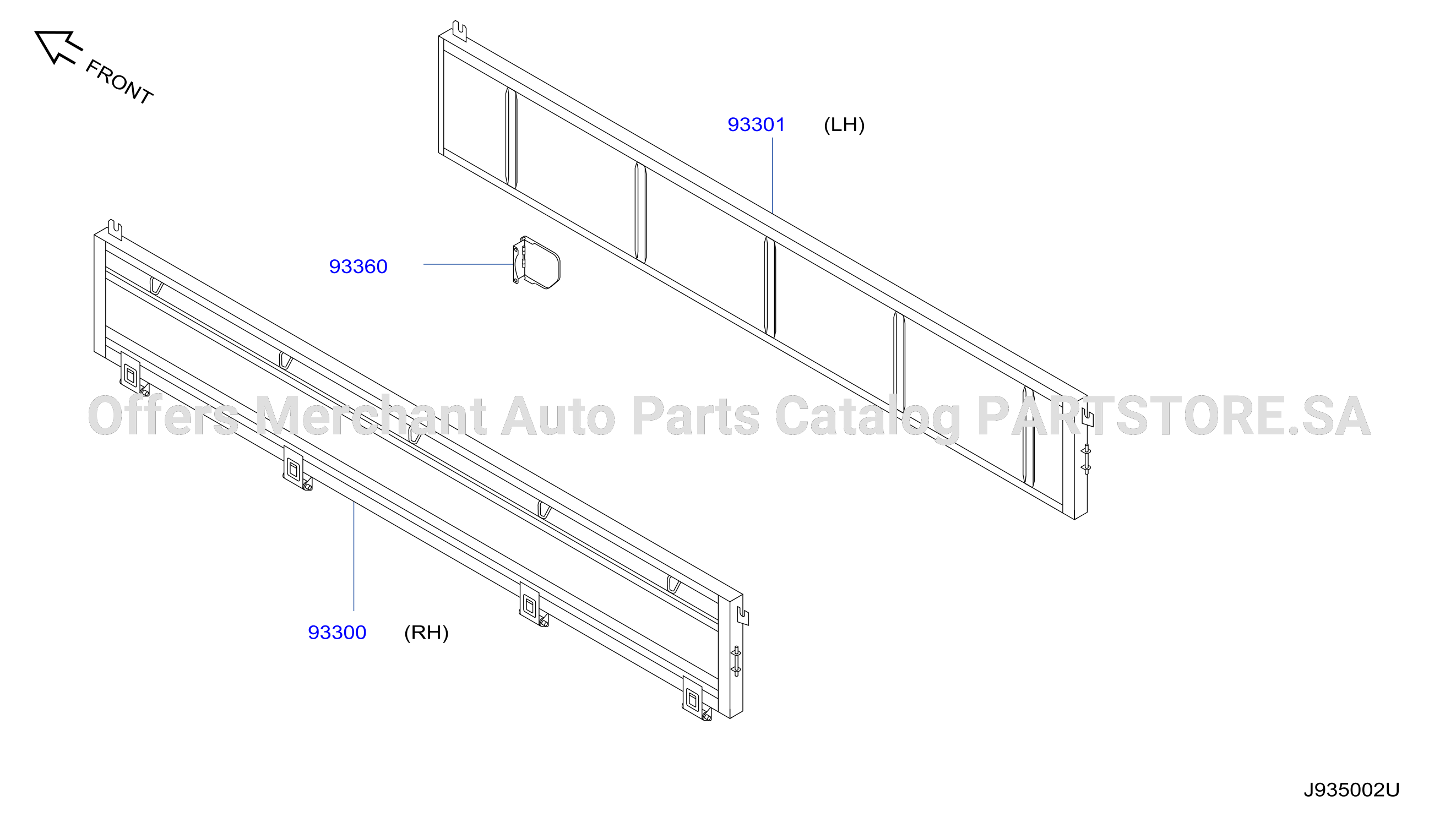 Rear Body Side Gate Fitting Single Cab