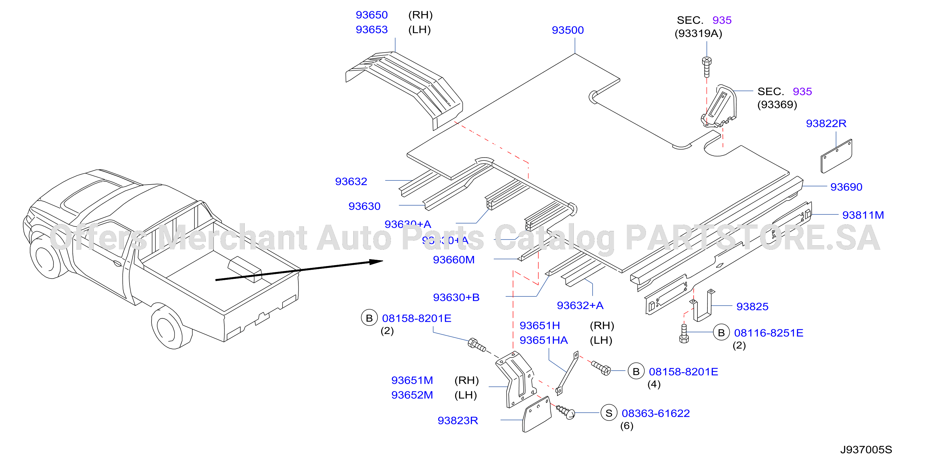 Rear Body Floor Fitting