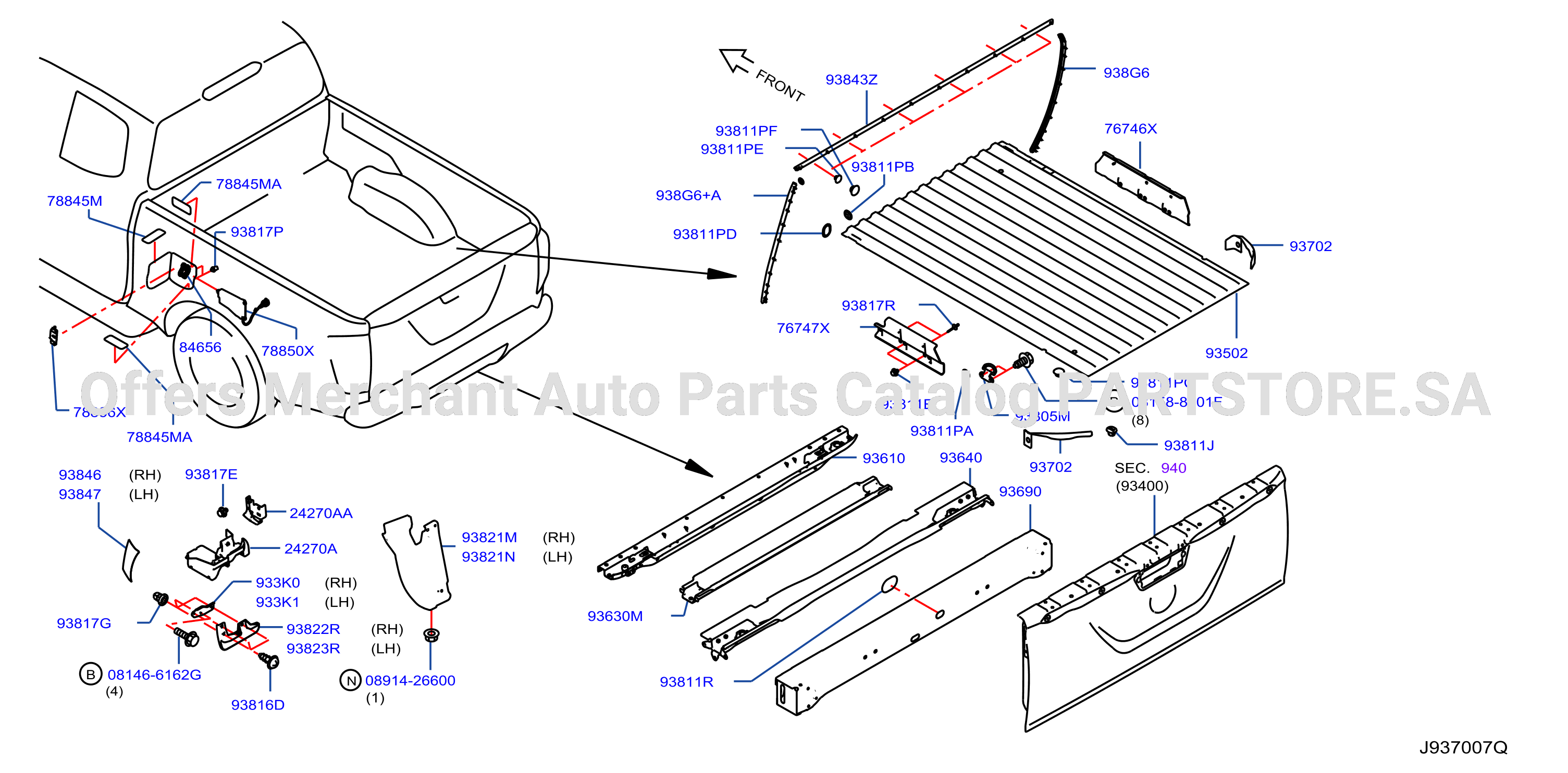 Rear Body Floor Fitting