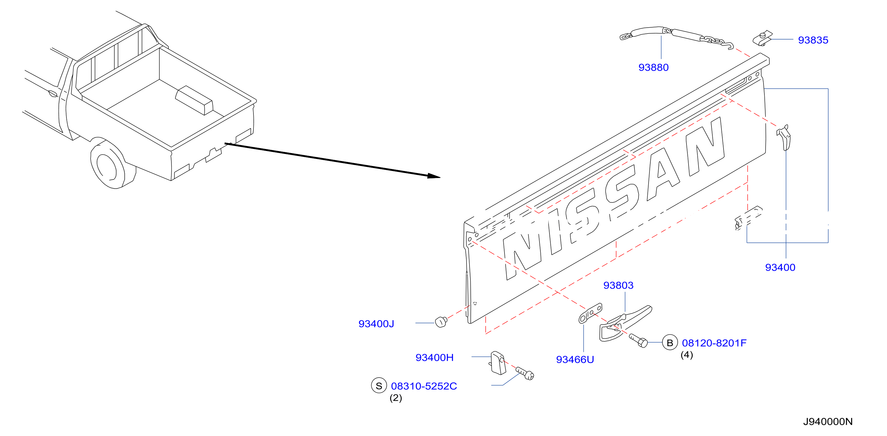 Rear Body Rear Gate Fitting