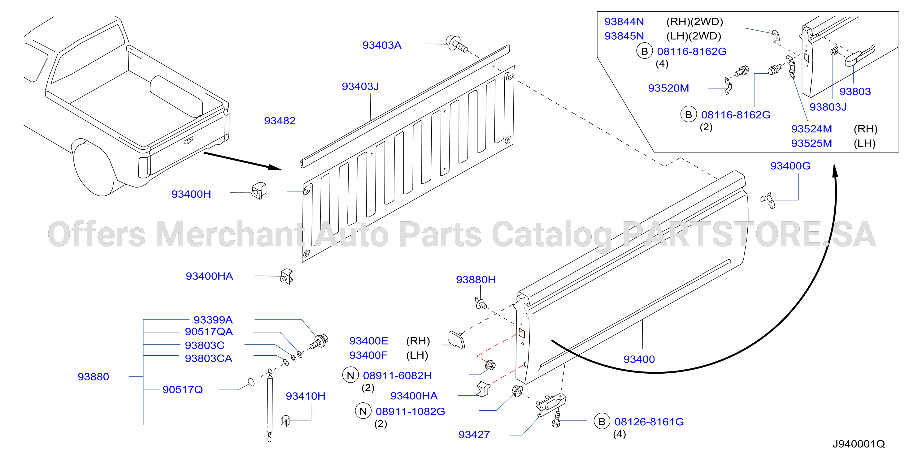 Rear Body Rear Gate Fitting