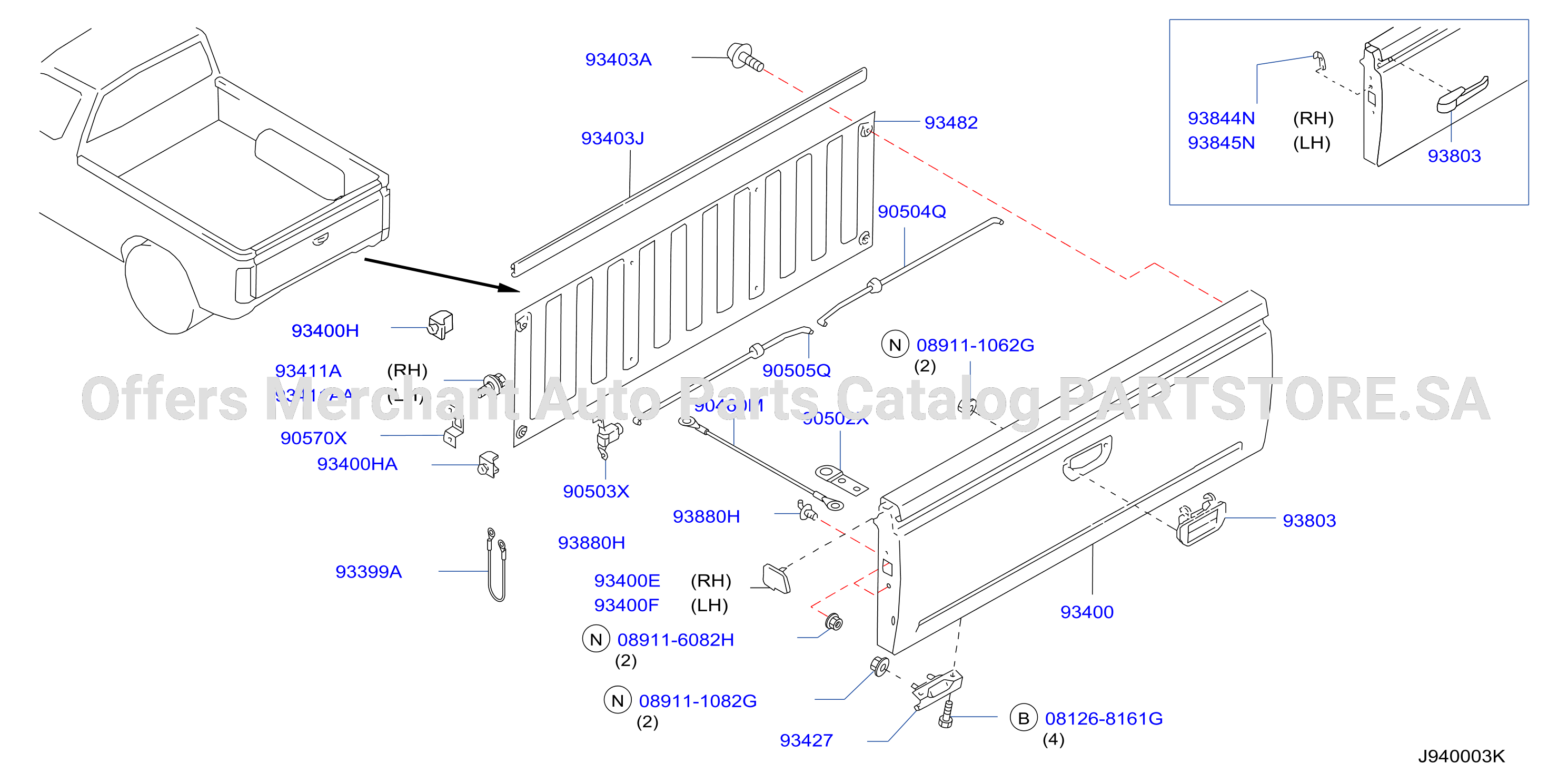 Rear Body Rear Gate Fitting