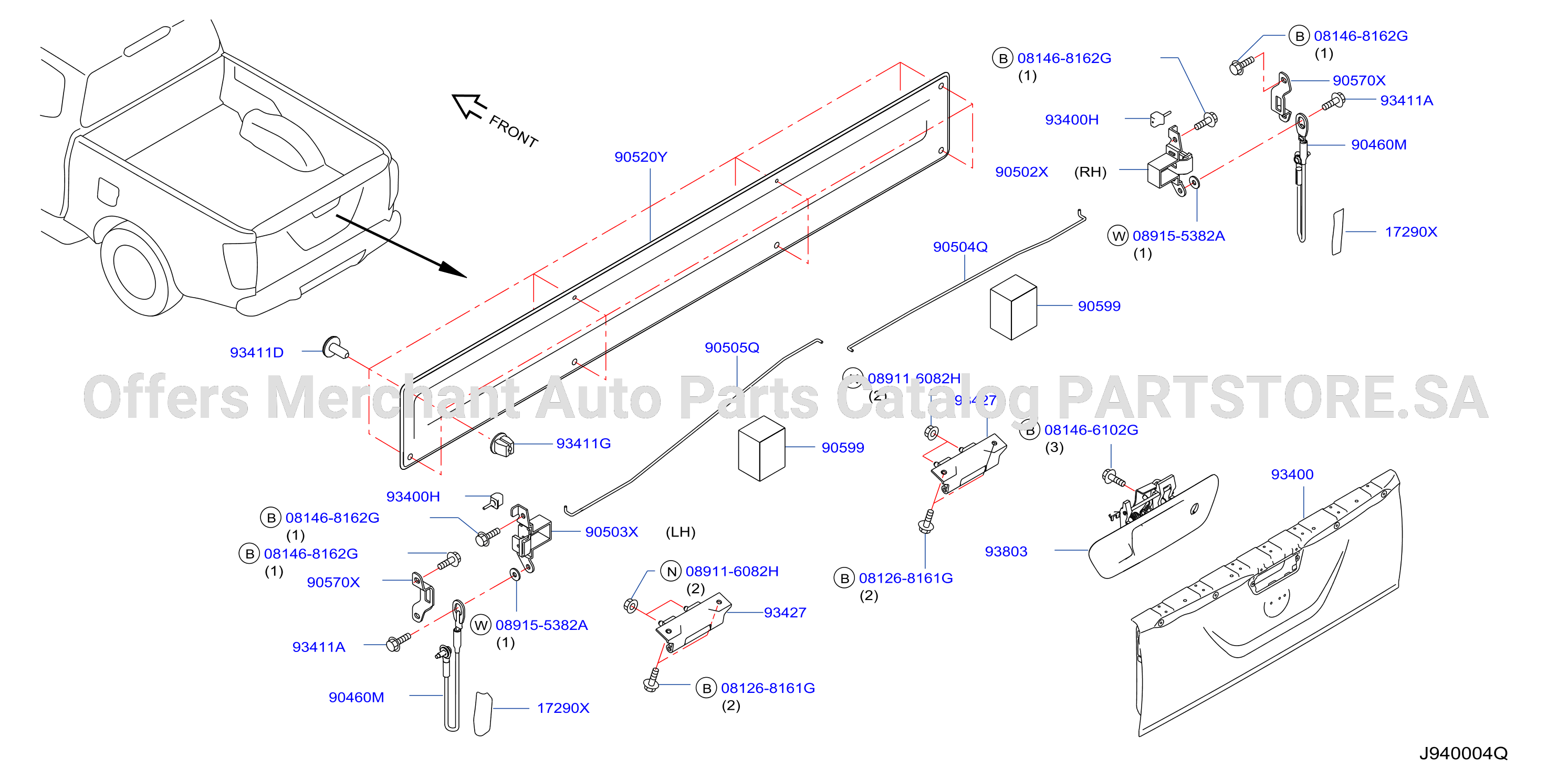 Rear Body Rear Gate Fitting