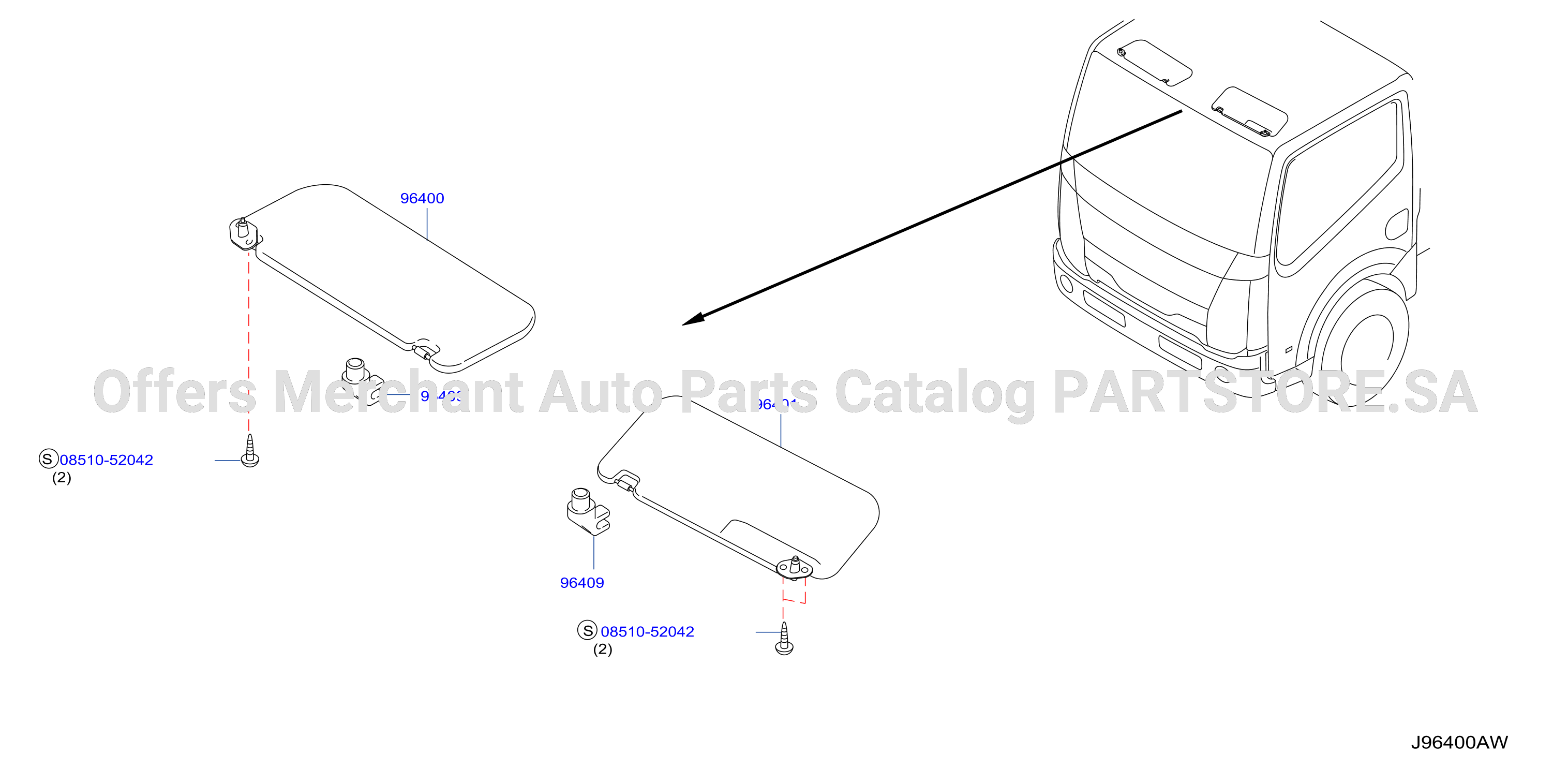 Sunvisor 2 Sunvisors