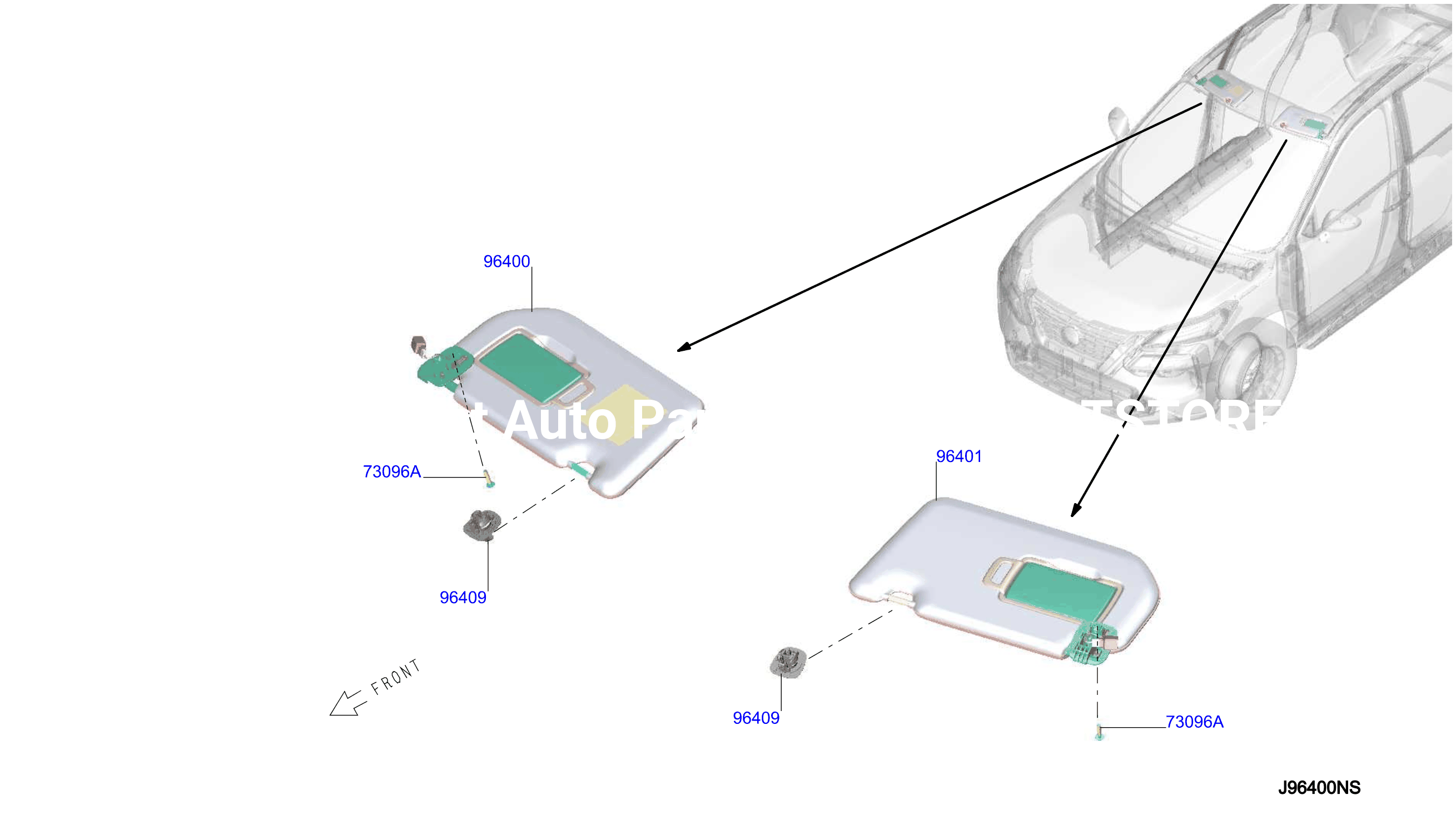 Sunvisor W / Bolt
