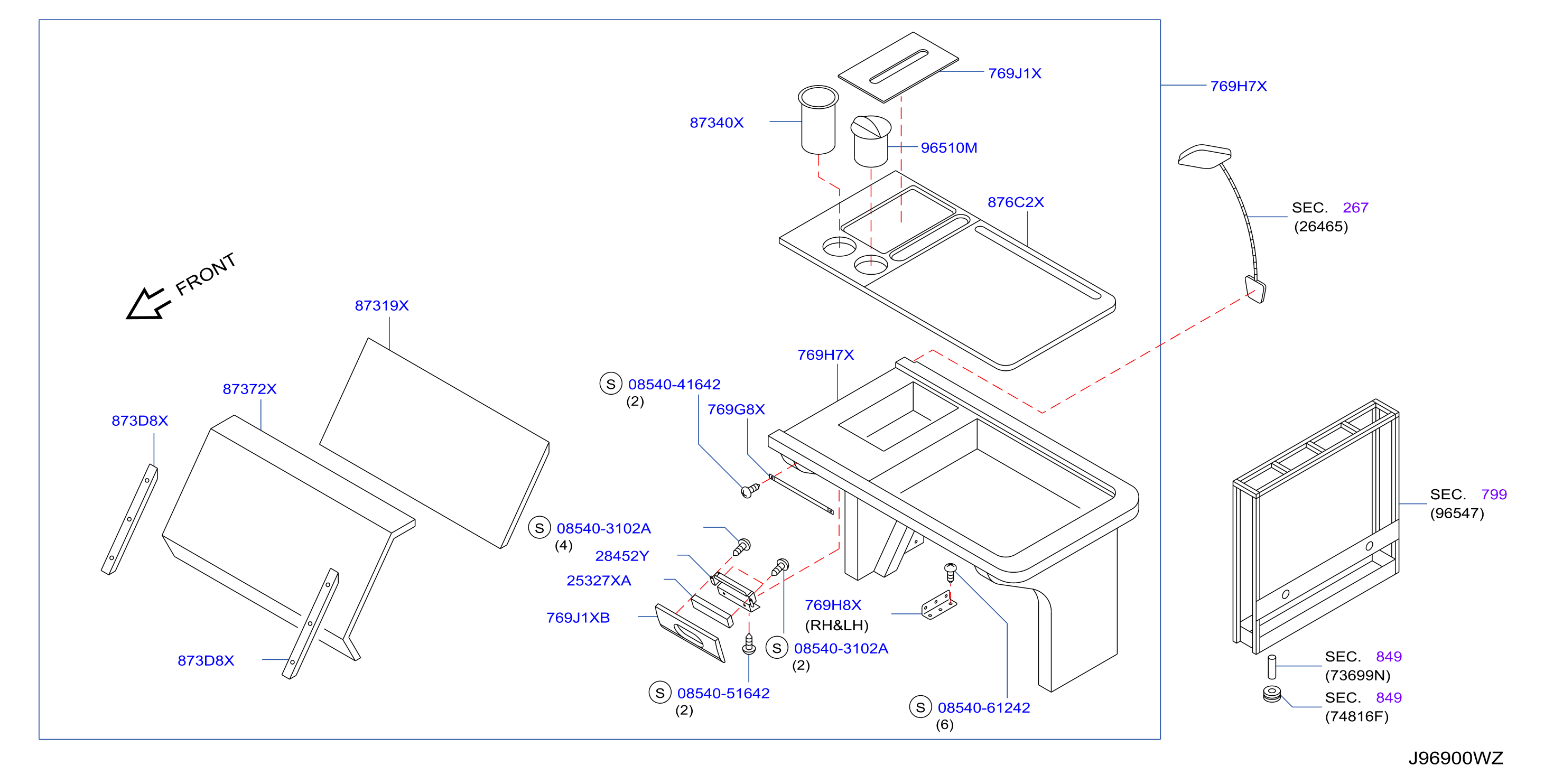 Console Box Chi Vip Table