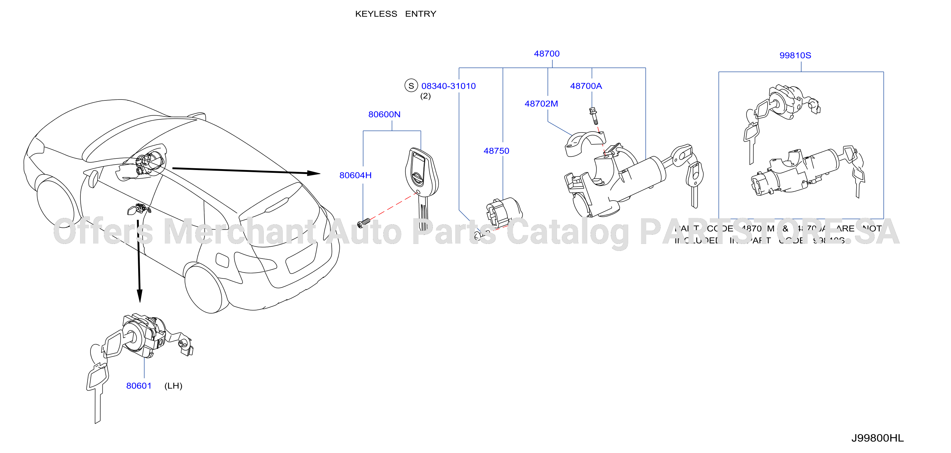 Key Set Blank Key Korea