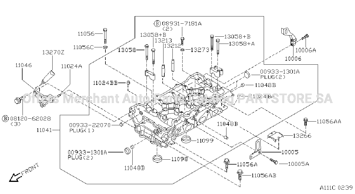 Cylinder Head Rocker Cover Component Parts