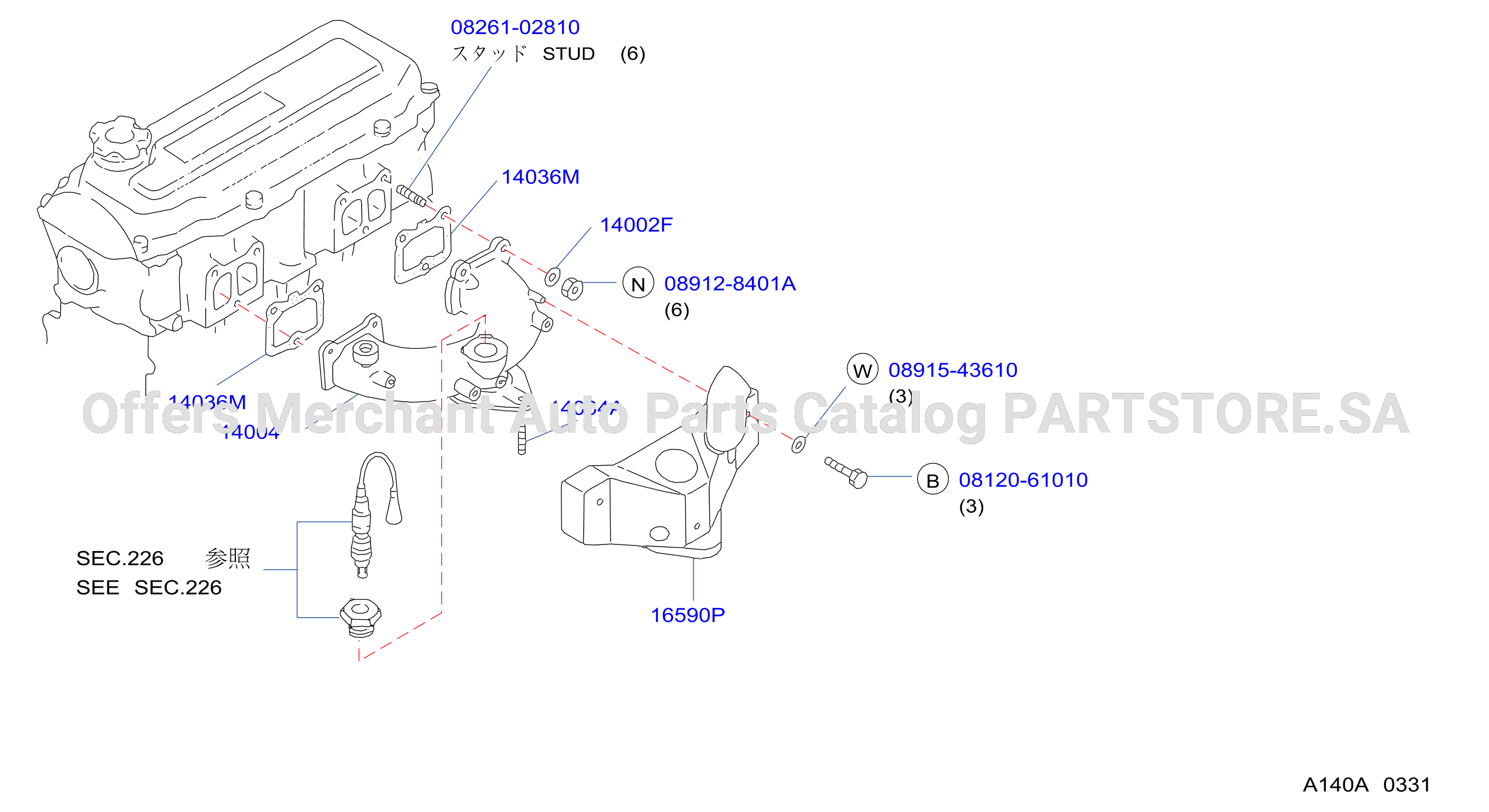 Manifold Exhaust Parts