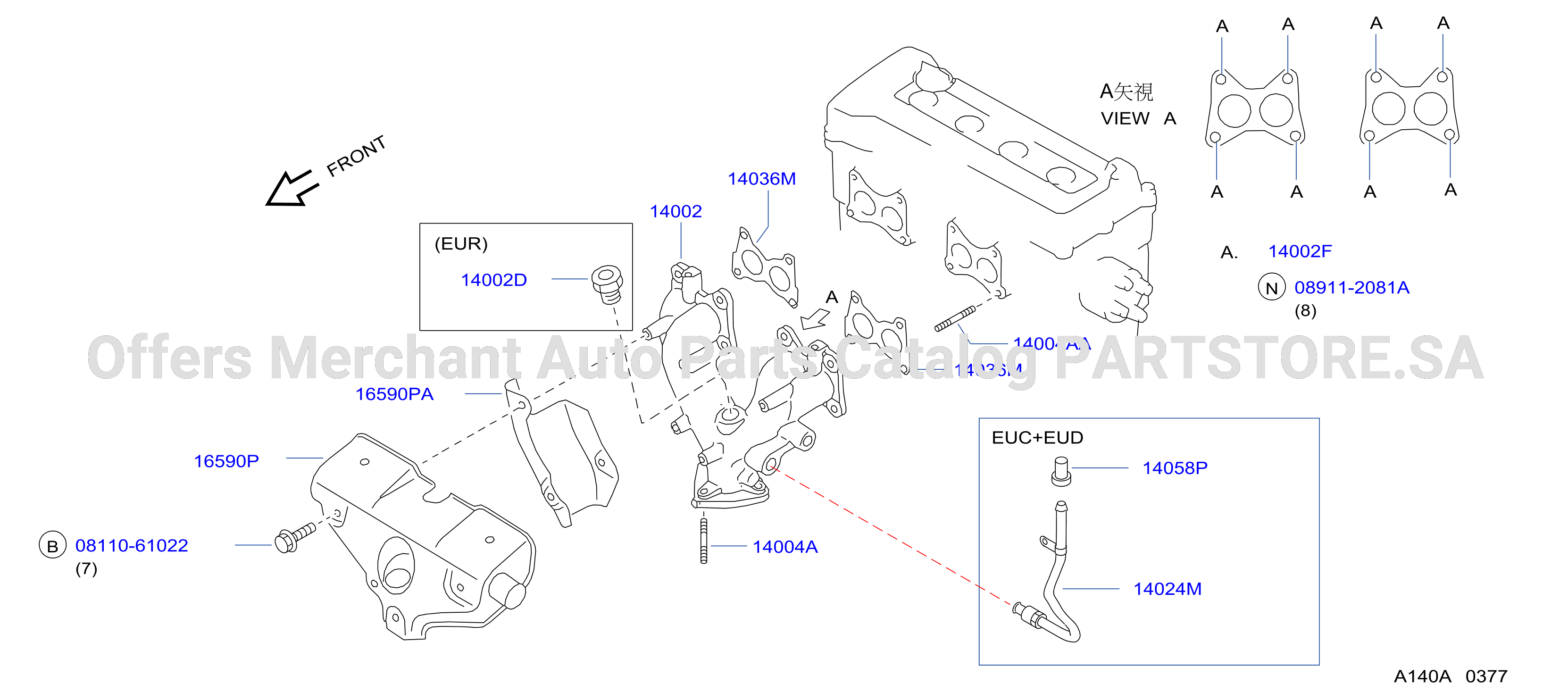 Manifold Exhaust Parts