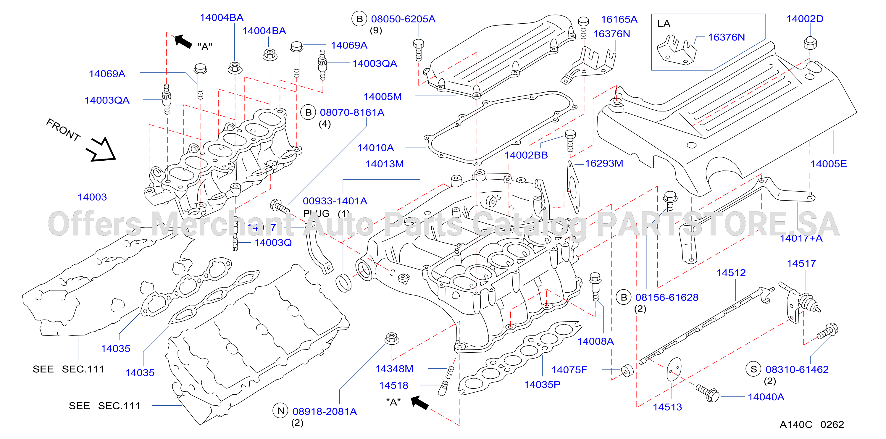 Manifold Intake Parts F / Gen Eur