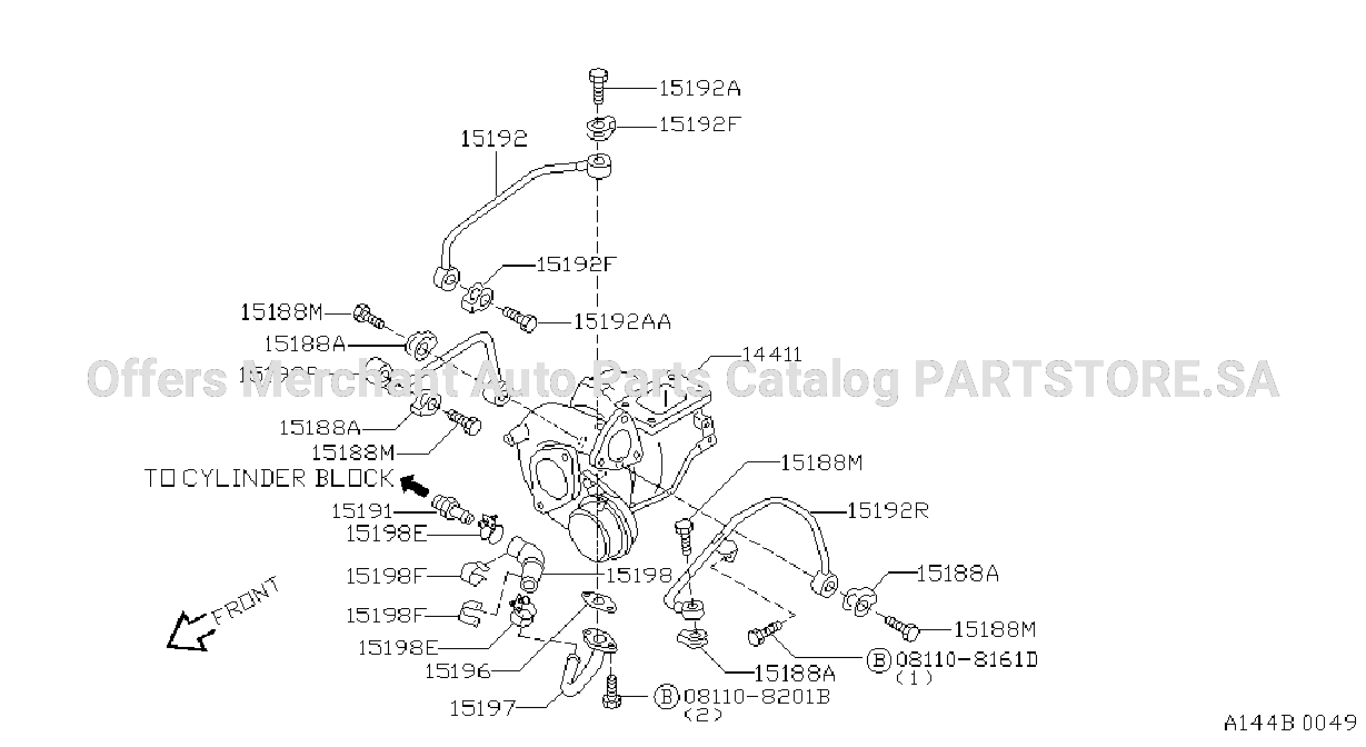 Turbo Charger Water Oil Piping