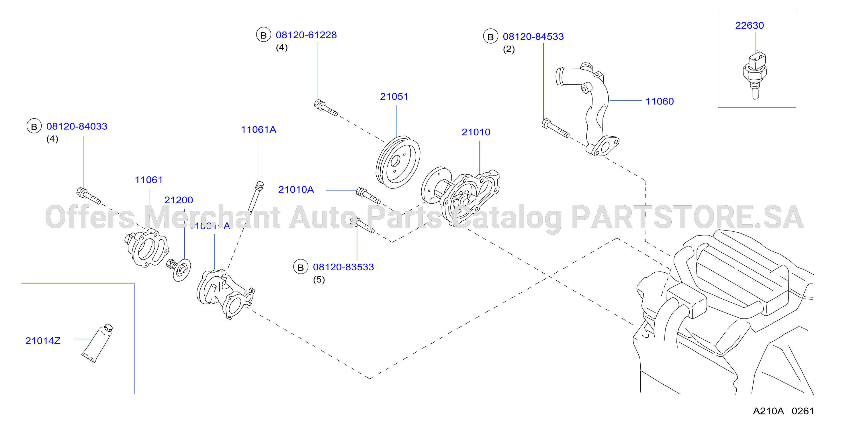 Water Pump Cooling Fan Thermostat