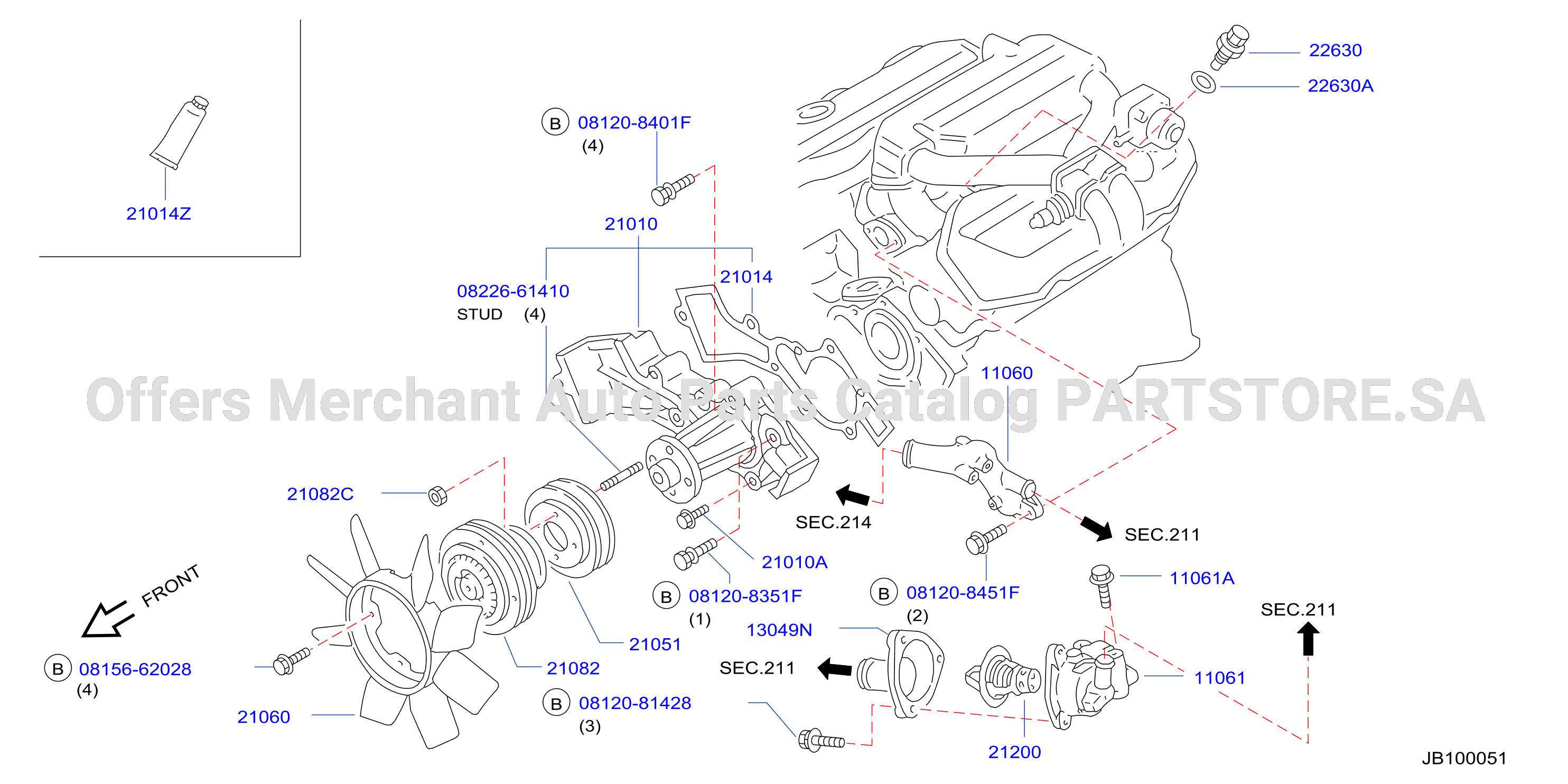 Water Pump Cooling Fan Thermostat