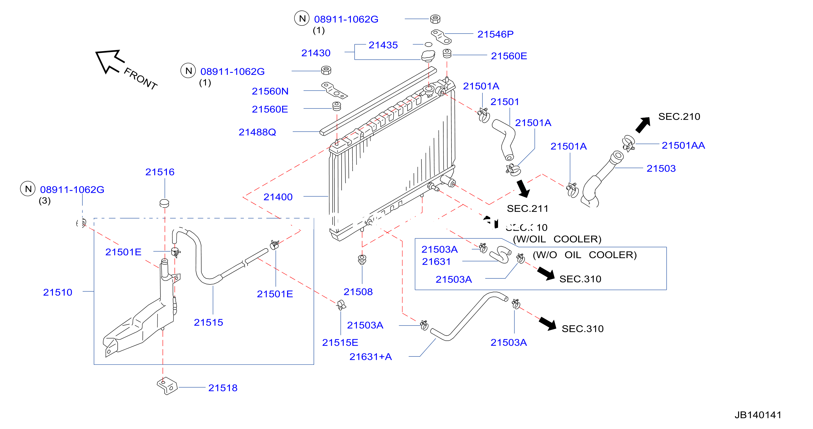 Radiator Shroud Inverter Cooling Fitting Parts