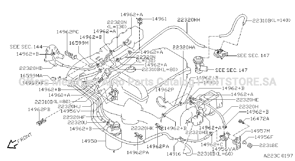 Engine Control Vacuum Piping