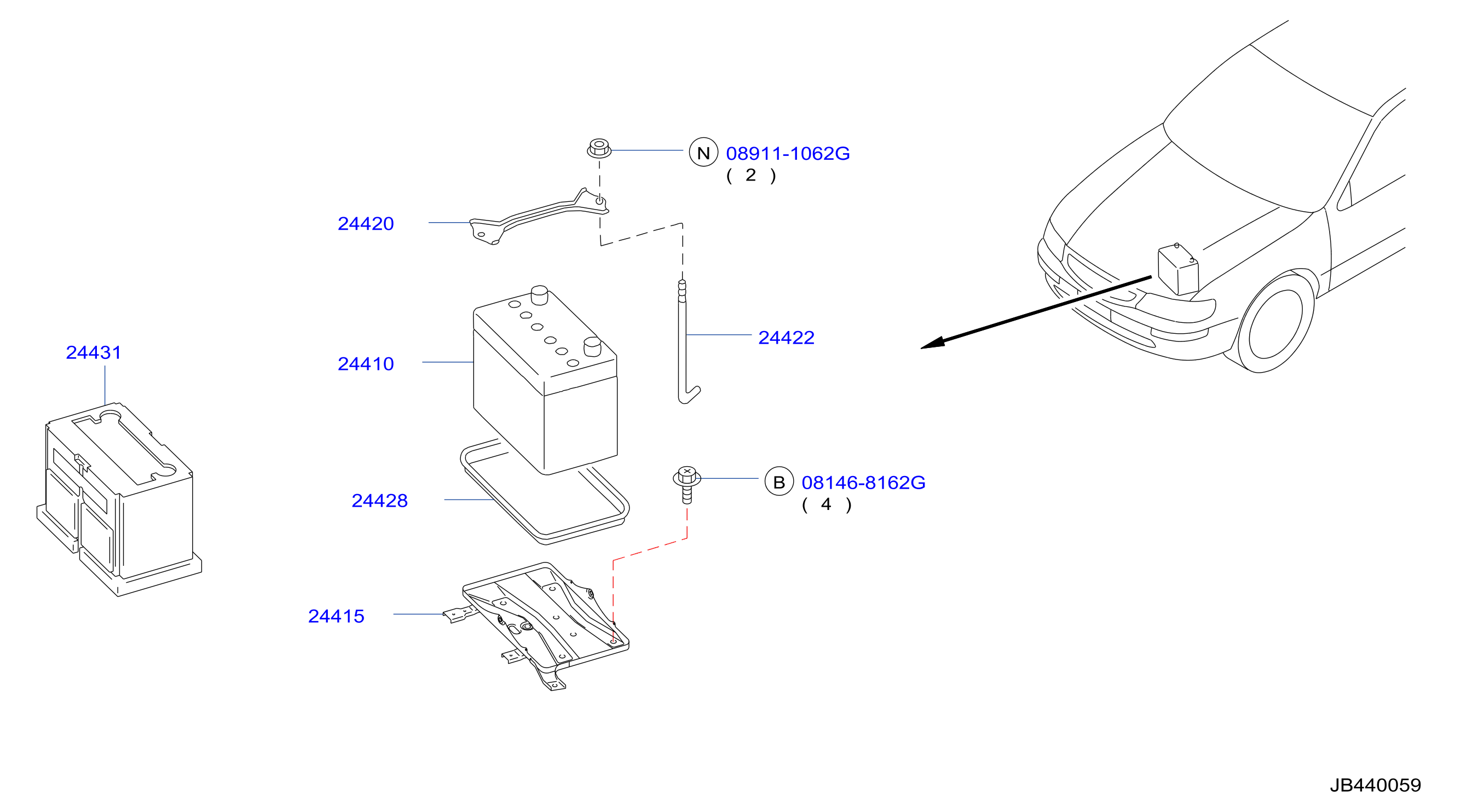 Battery Battery Mounting