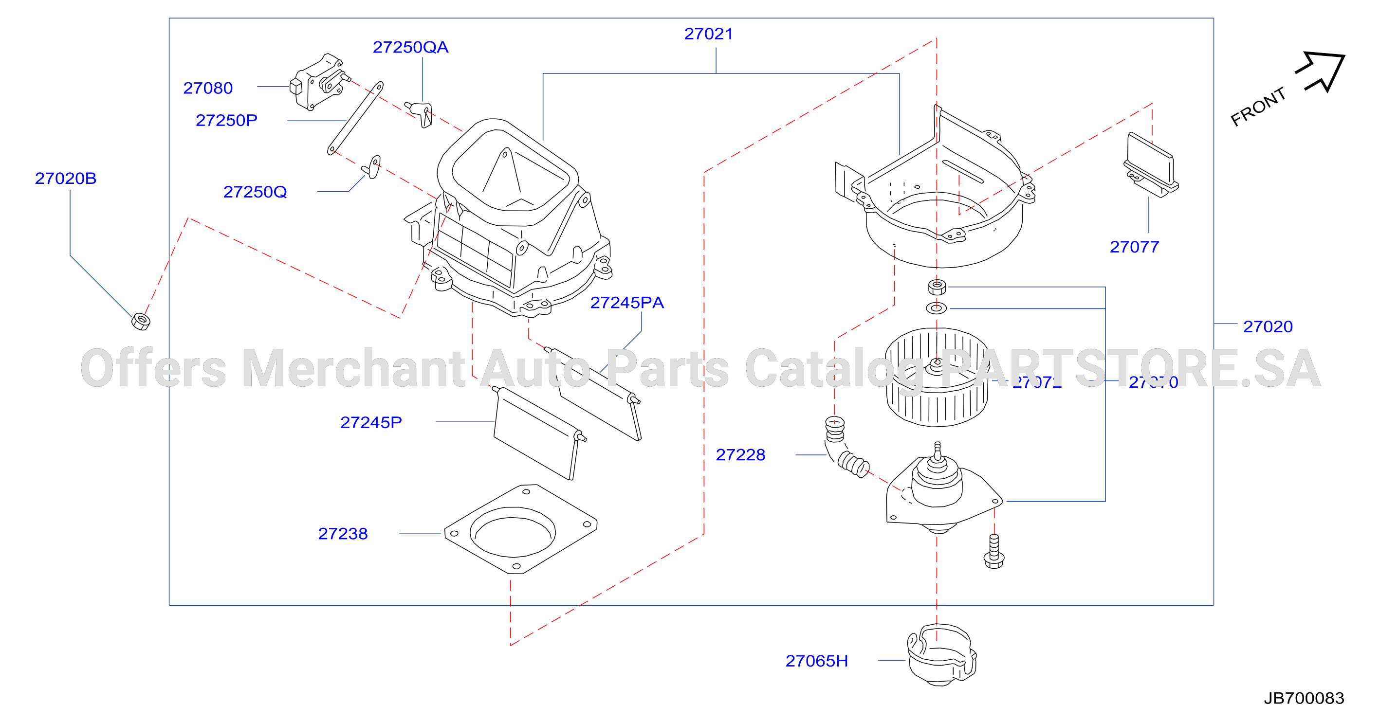 Heater Blower Unit Manual Air Con