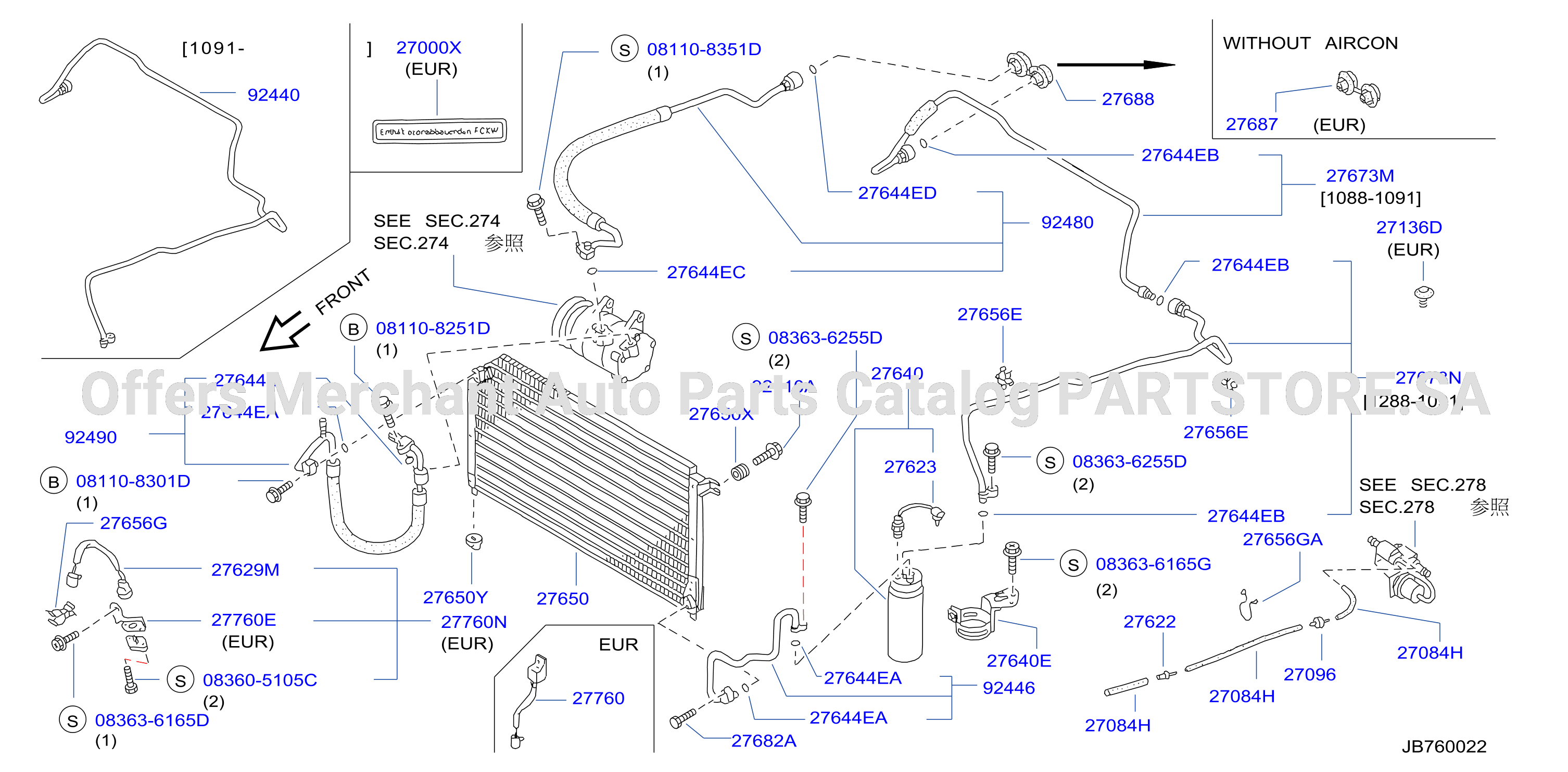 Condenser Liquid Tank Piping