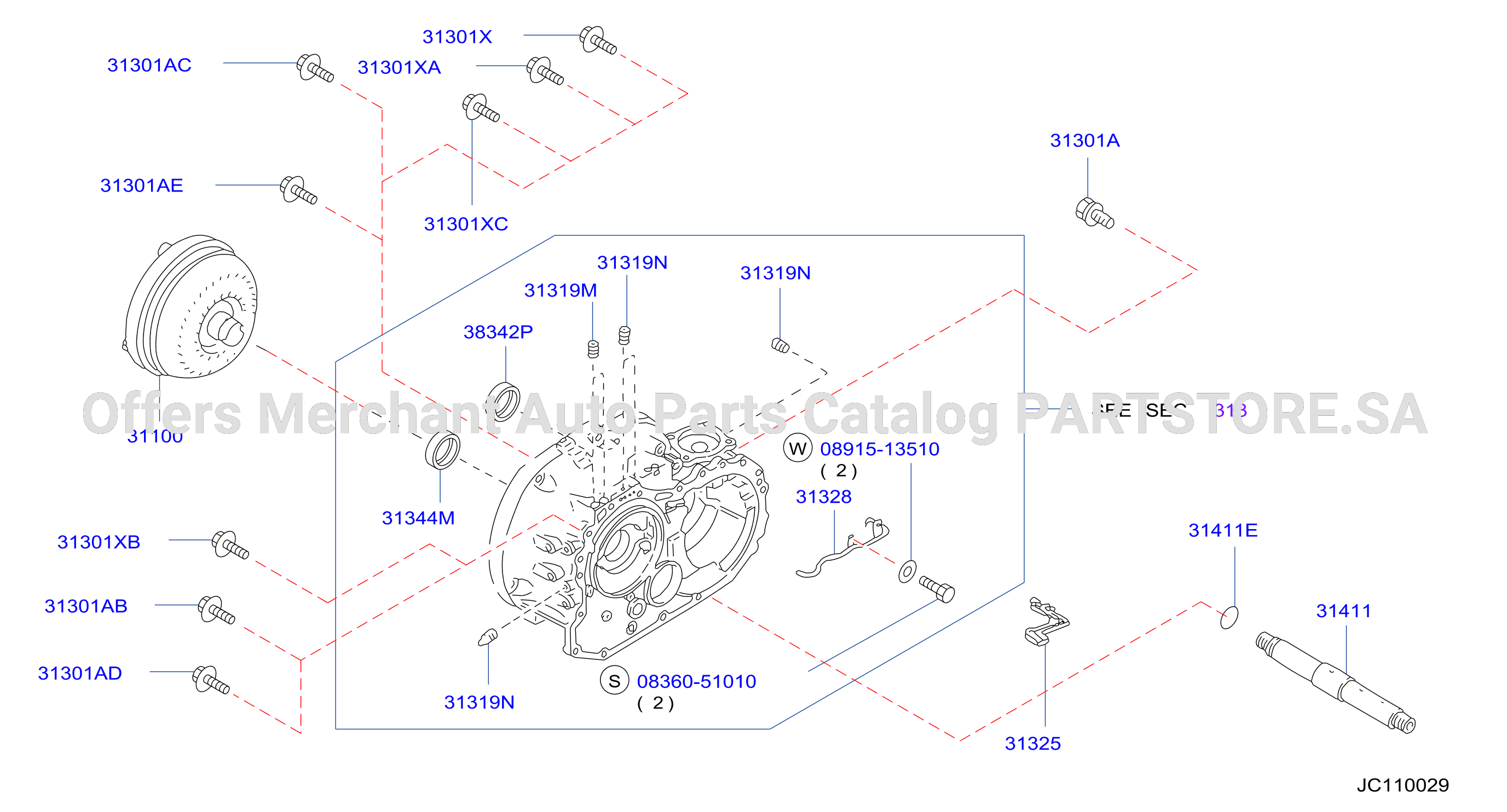 Torque Converter Housing Case Converter Housing