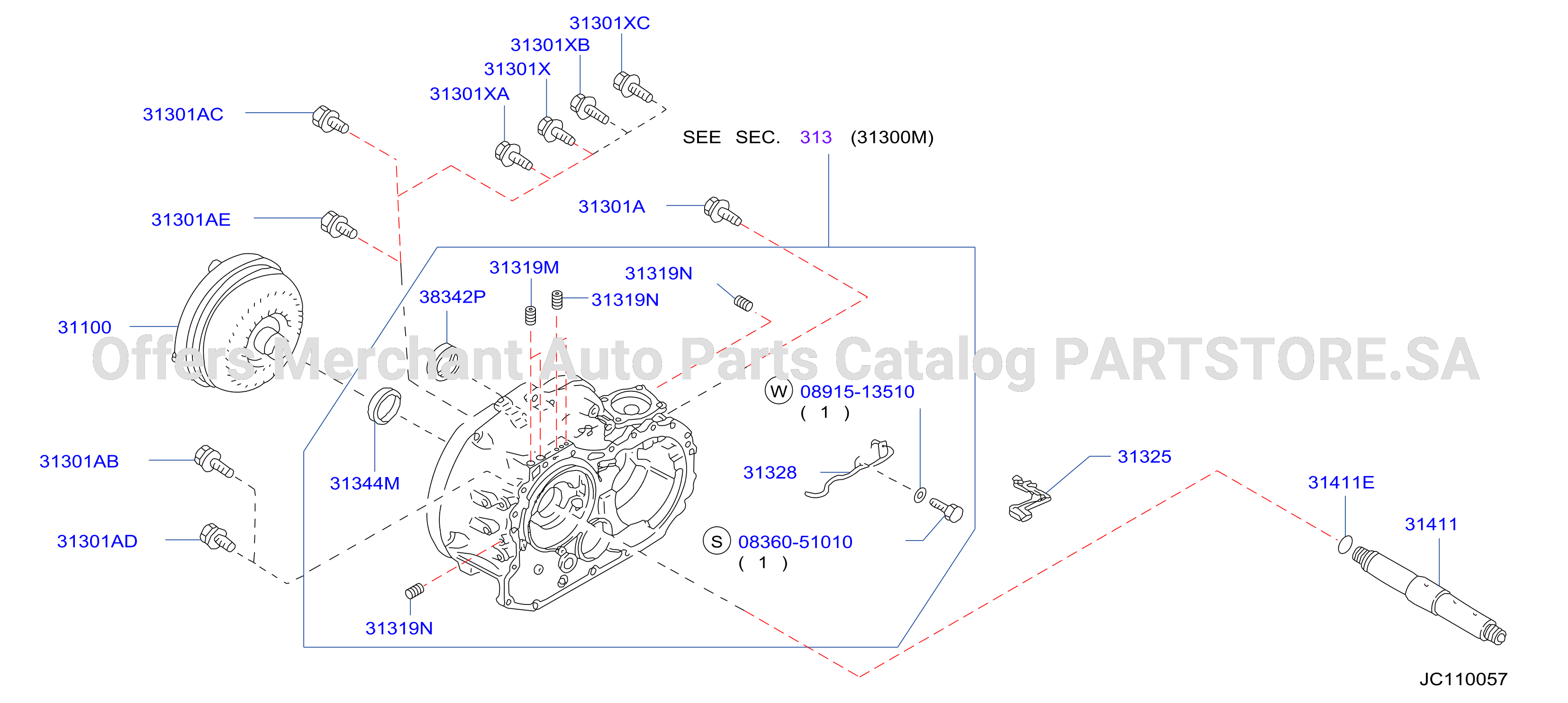 Torque Converter Housing Case Converter Housing