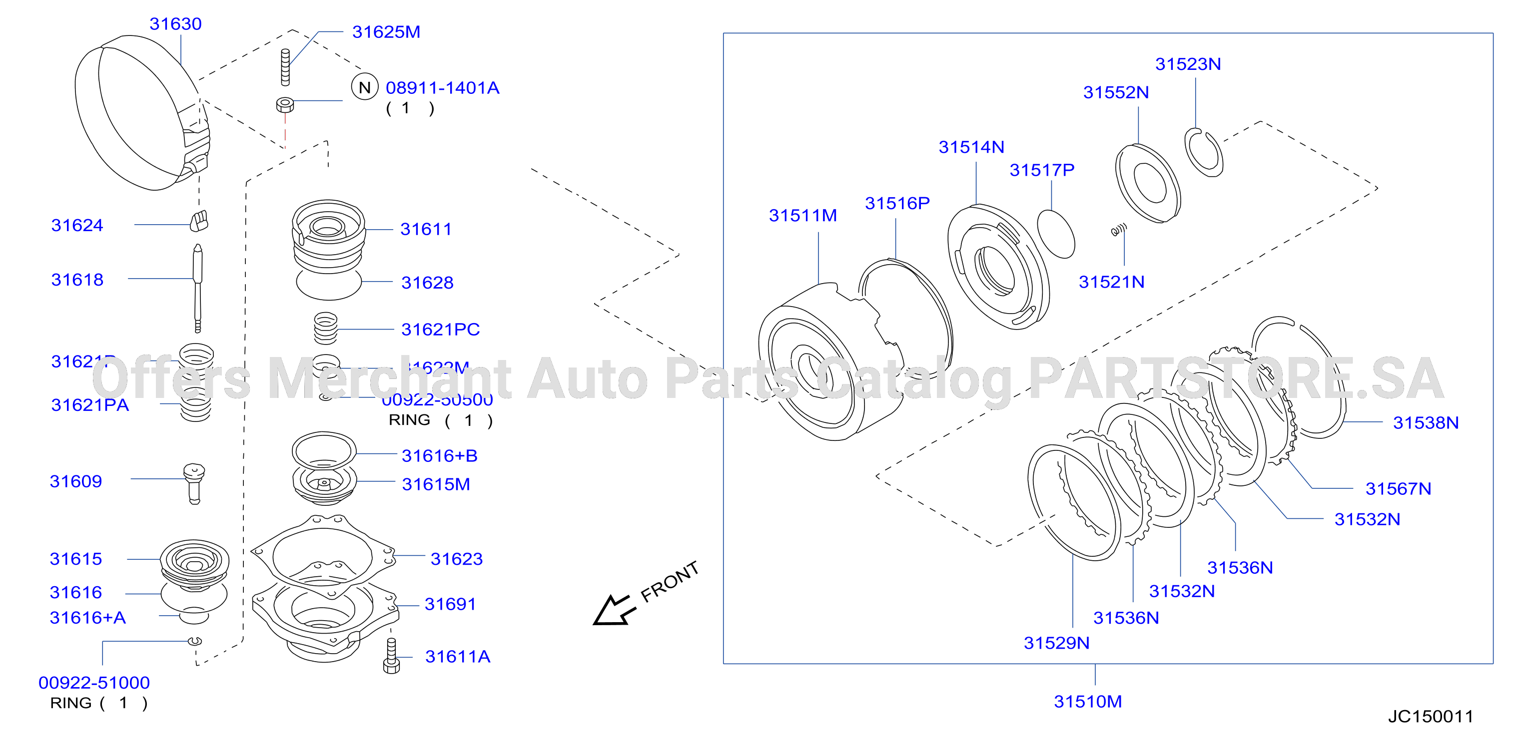Clutch Band Servo Servo Reverse Clutch