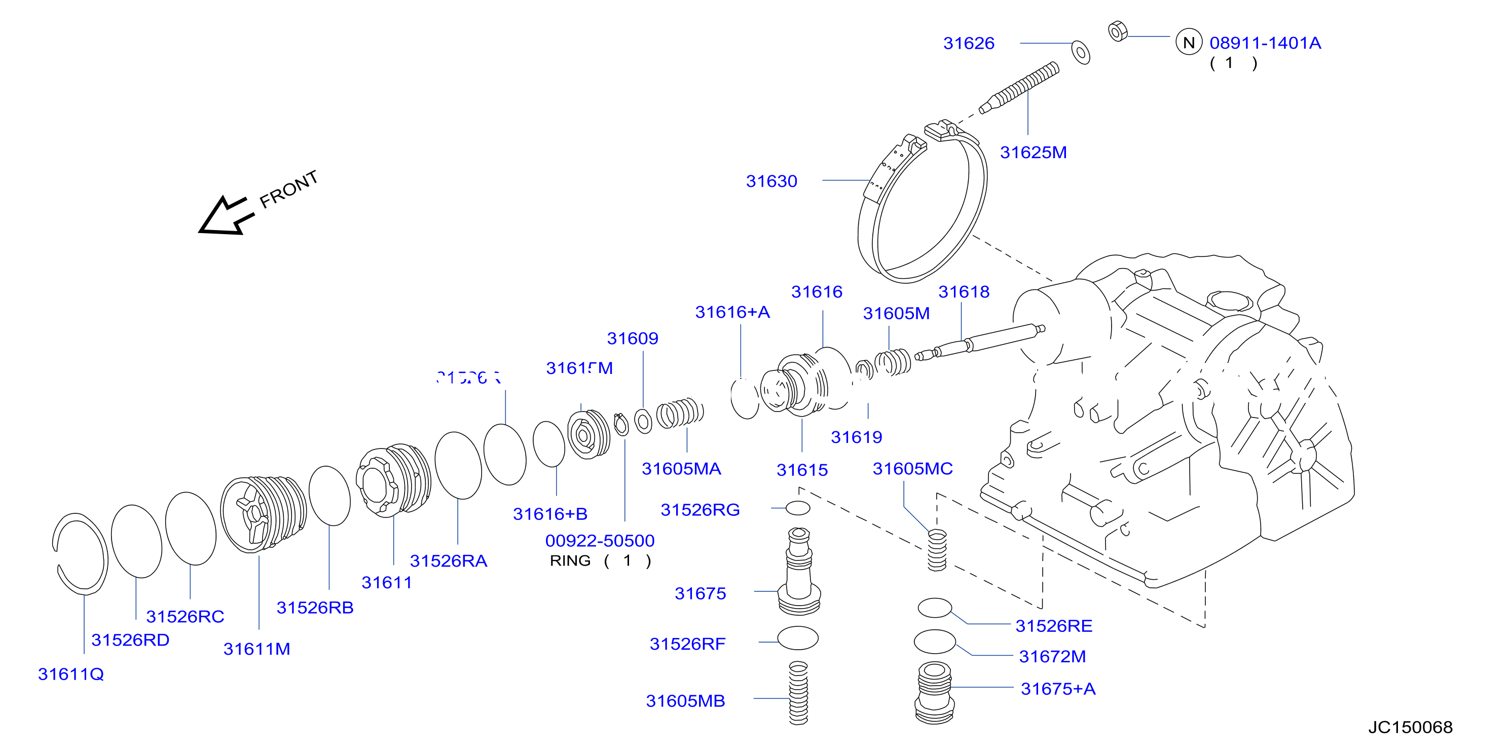 Clutch Band Servo Brake Band Rl4F03A