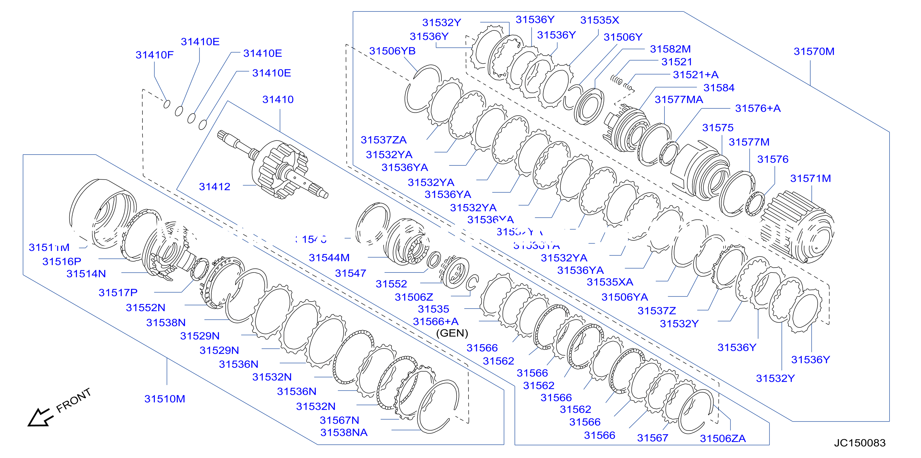 Clutch Band Servo Clutch Rl4F03A