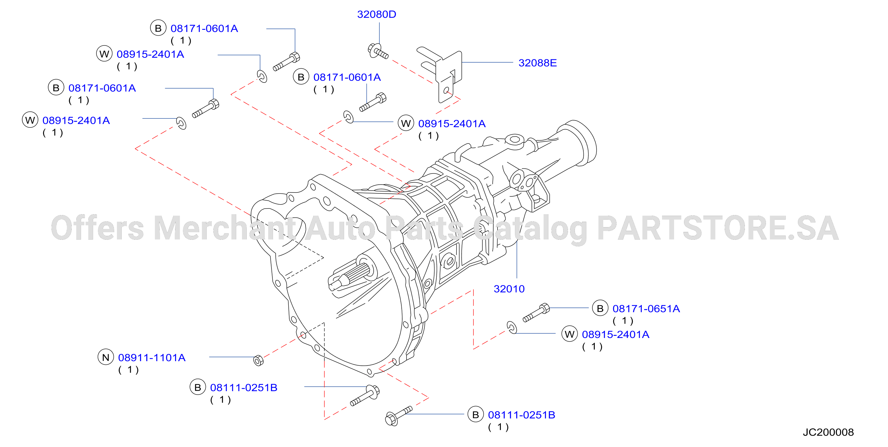 Manual Transmission Transaxle Fitting Rs5W71C