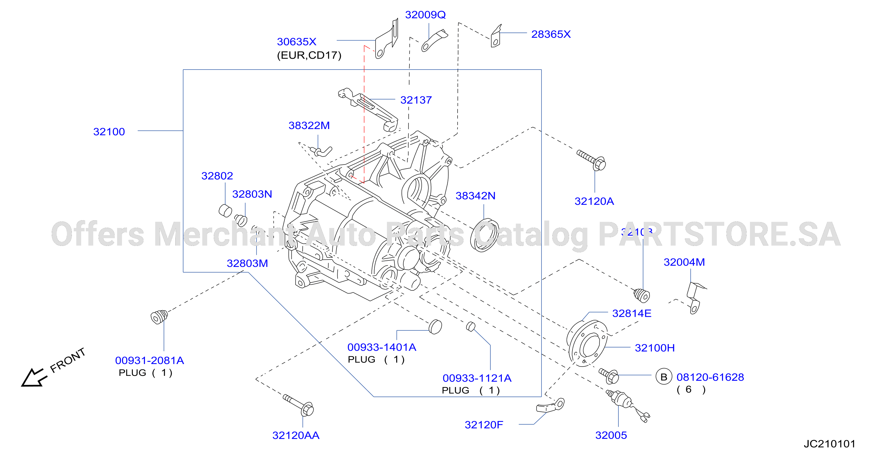 Transmission Case Clutch Release Transmission Case