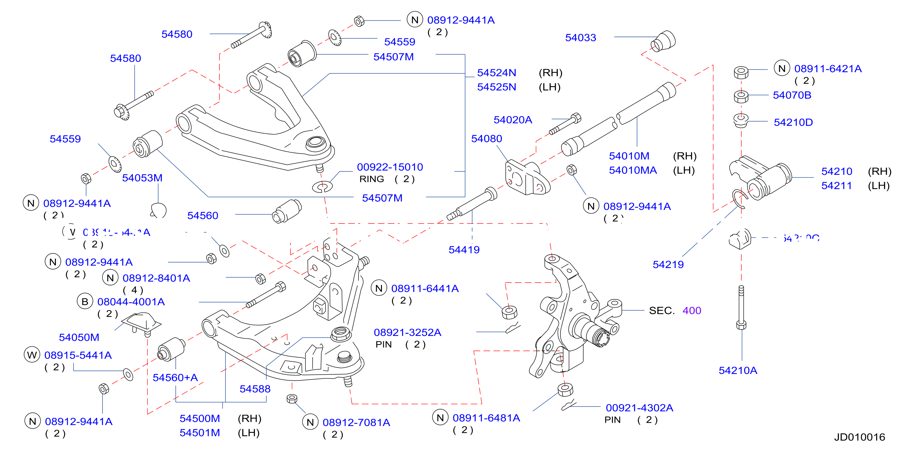 Front Suspension Link Arm Spring